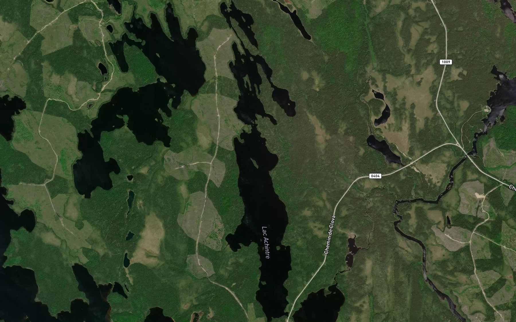 Satellite map of the Lac Achintre