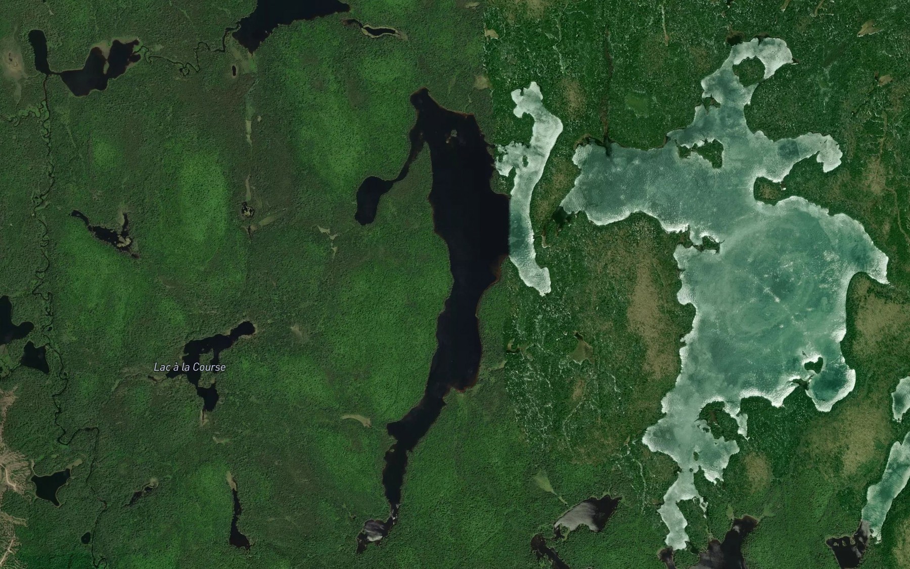 Satellite map of the Lac Paul-Joncas