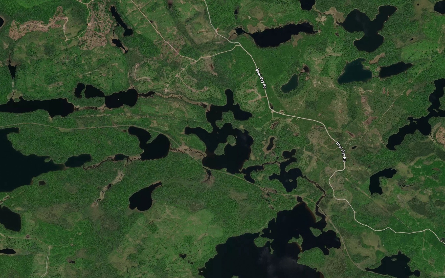 Satellite map of the Rolling Lake