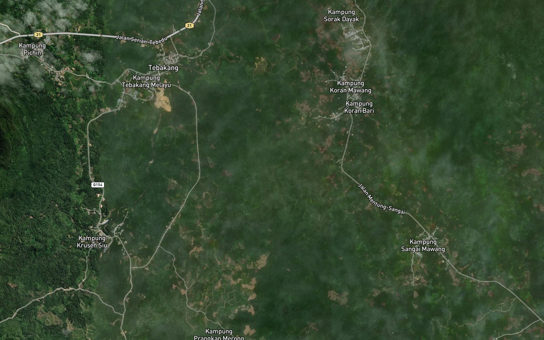 Satellite map of the Lubok Juan