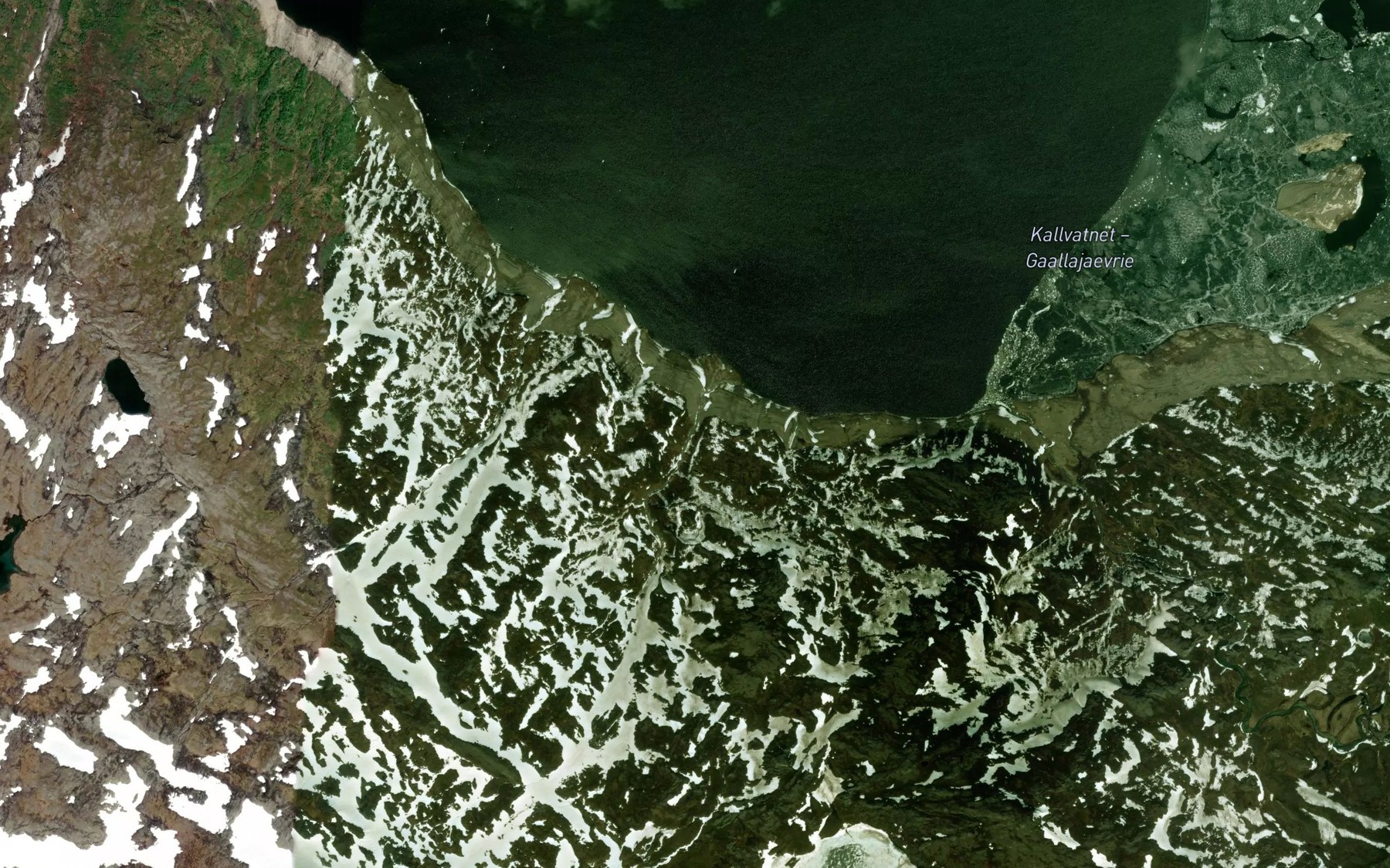 Satellite map of the Medtibekken