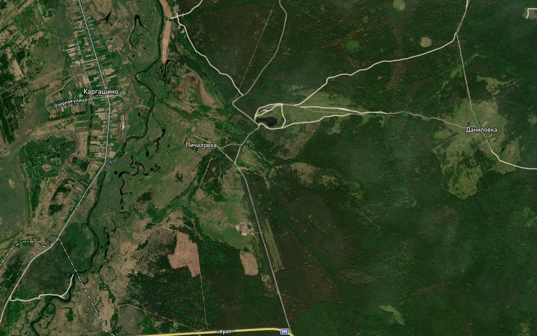 Satellite map of the Oshlyay