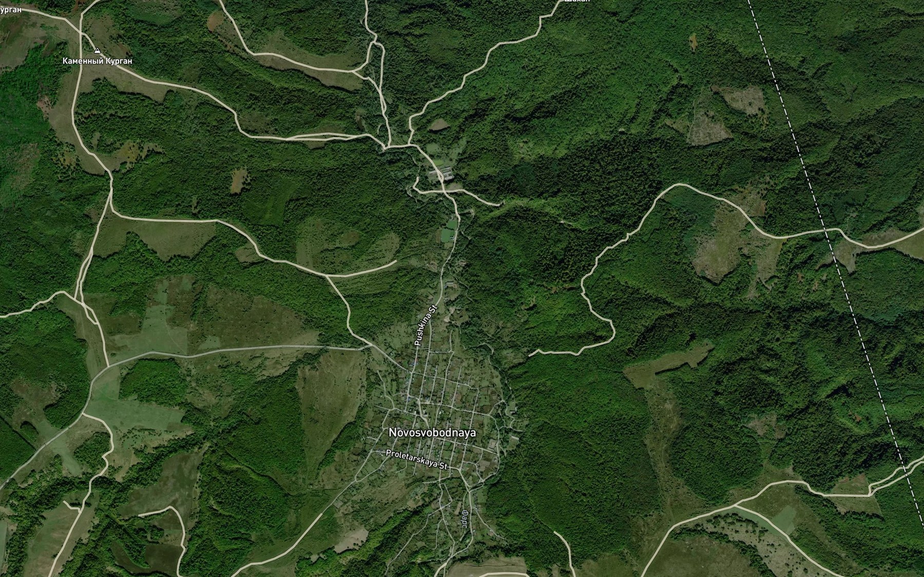 Satellite map of the Mamryuk
