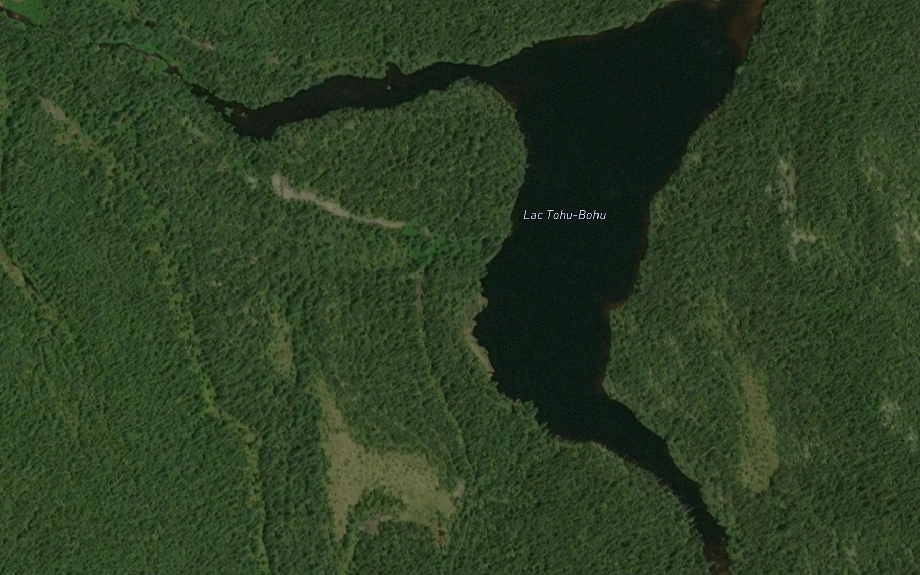 Satellite map of the Lac Tohu-Bohu