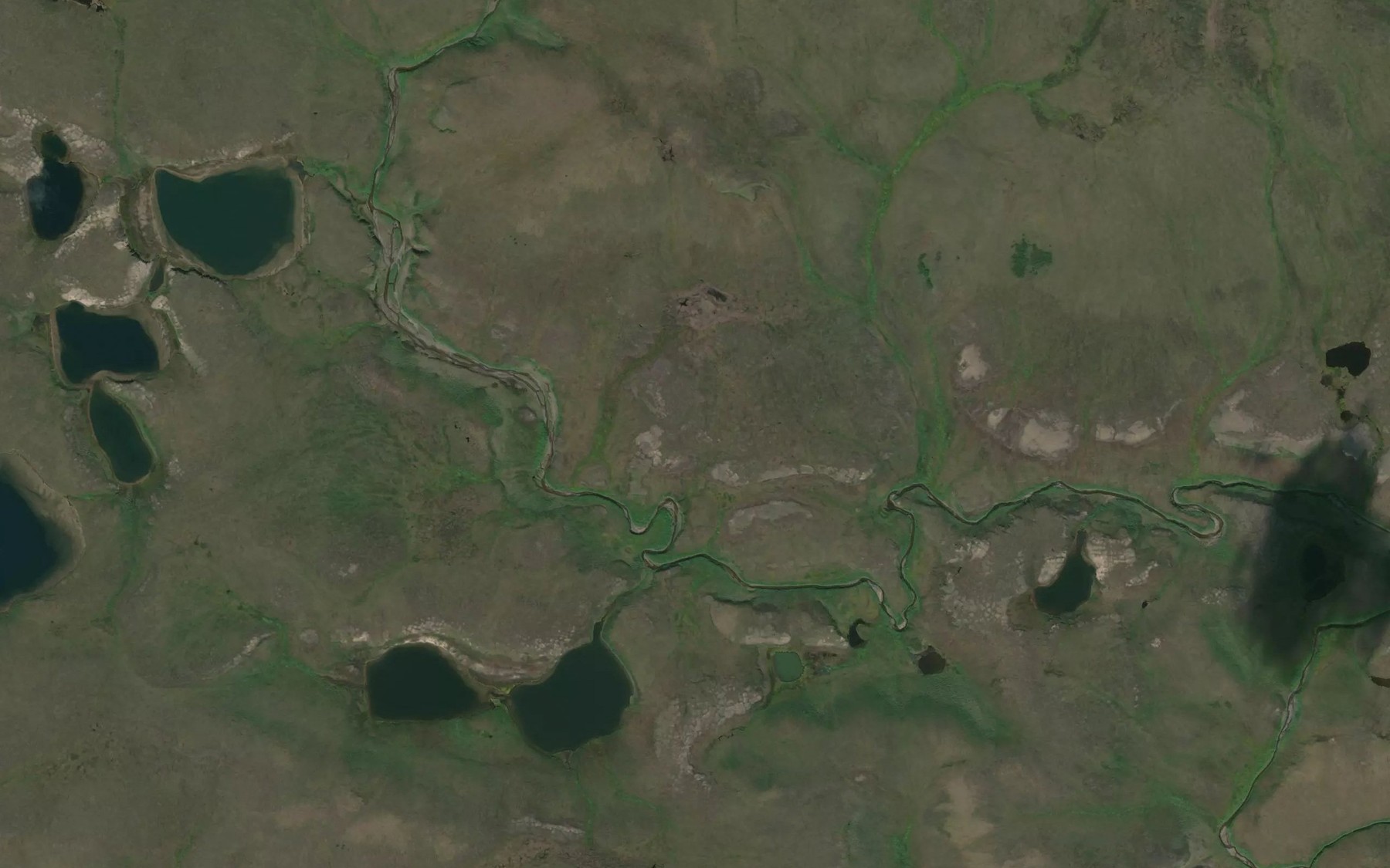 Satellite map of the Ozero Nikolaya