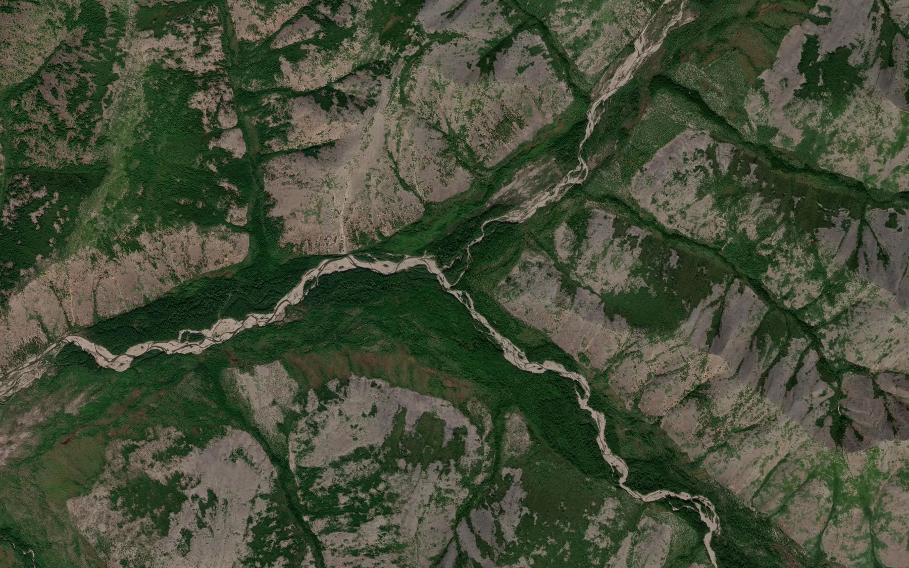Satellite map of the Pravyy Burgagli