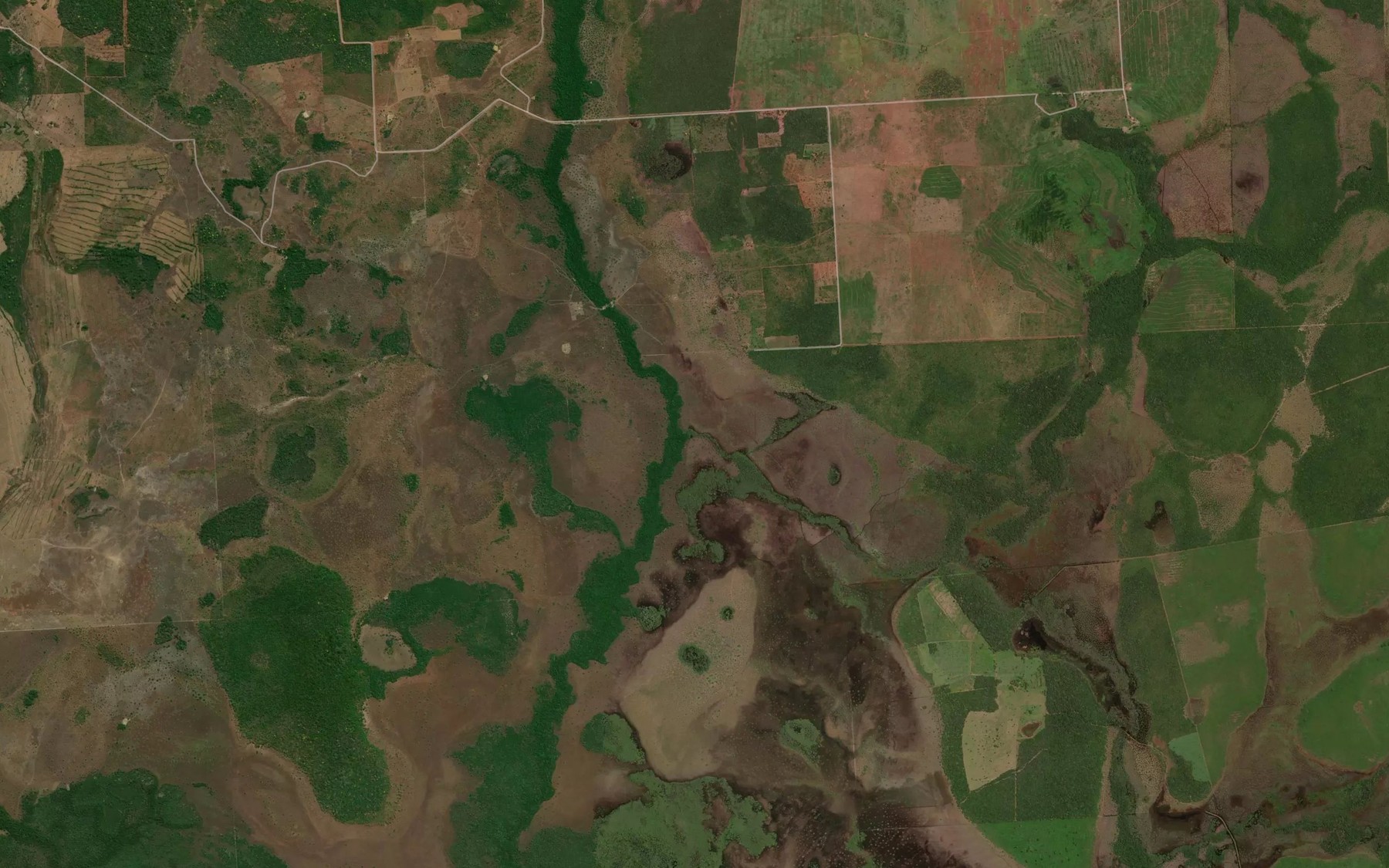 Satellite map of the Corrego Grotao