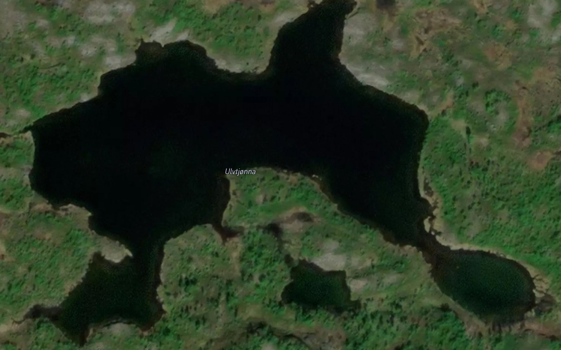 Satellite map of the Uvtjorna