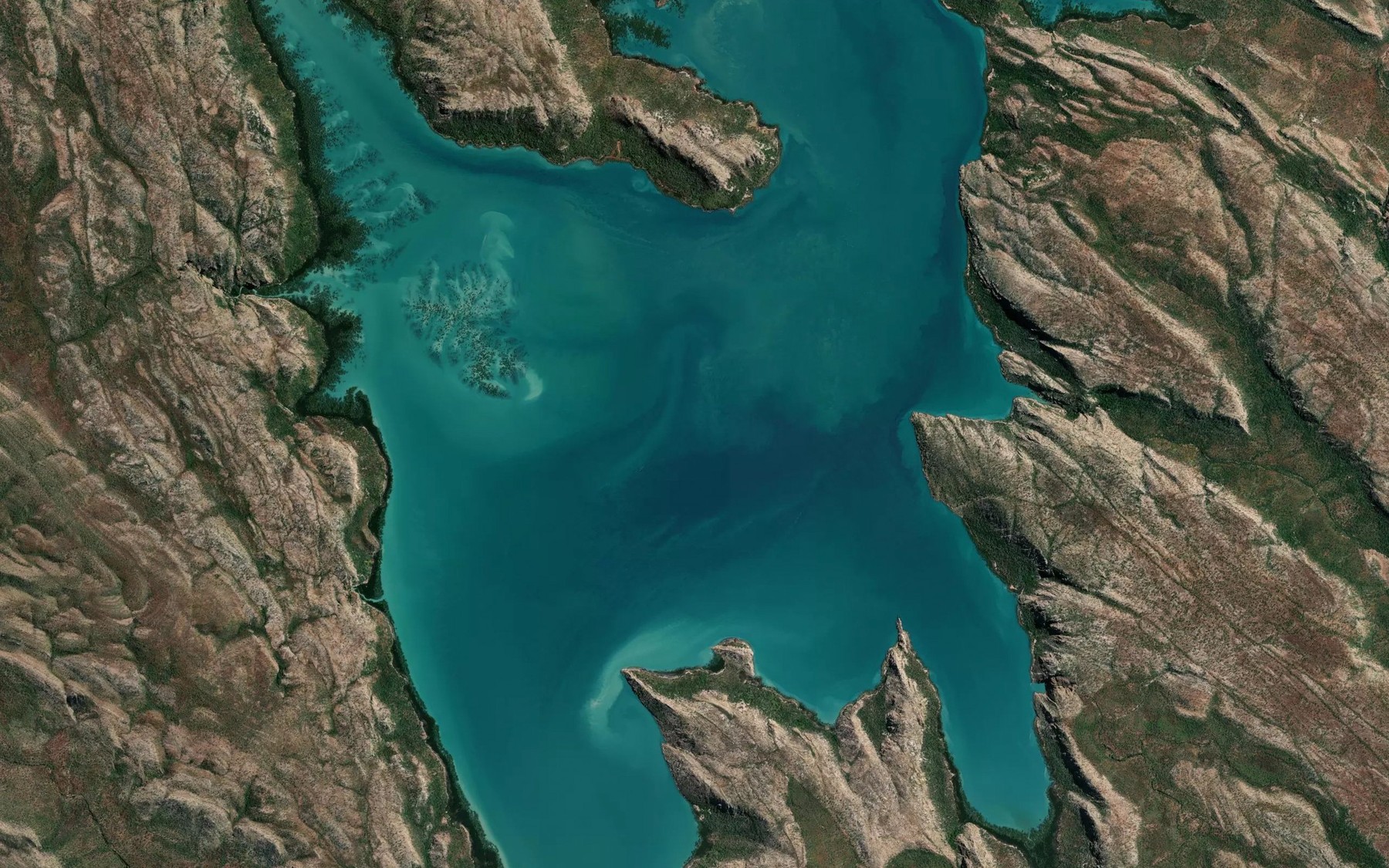 Satellite map of the Dugong Bay