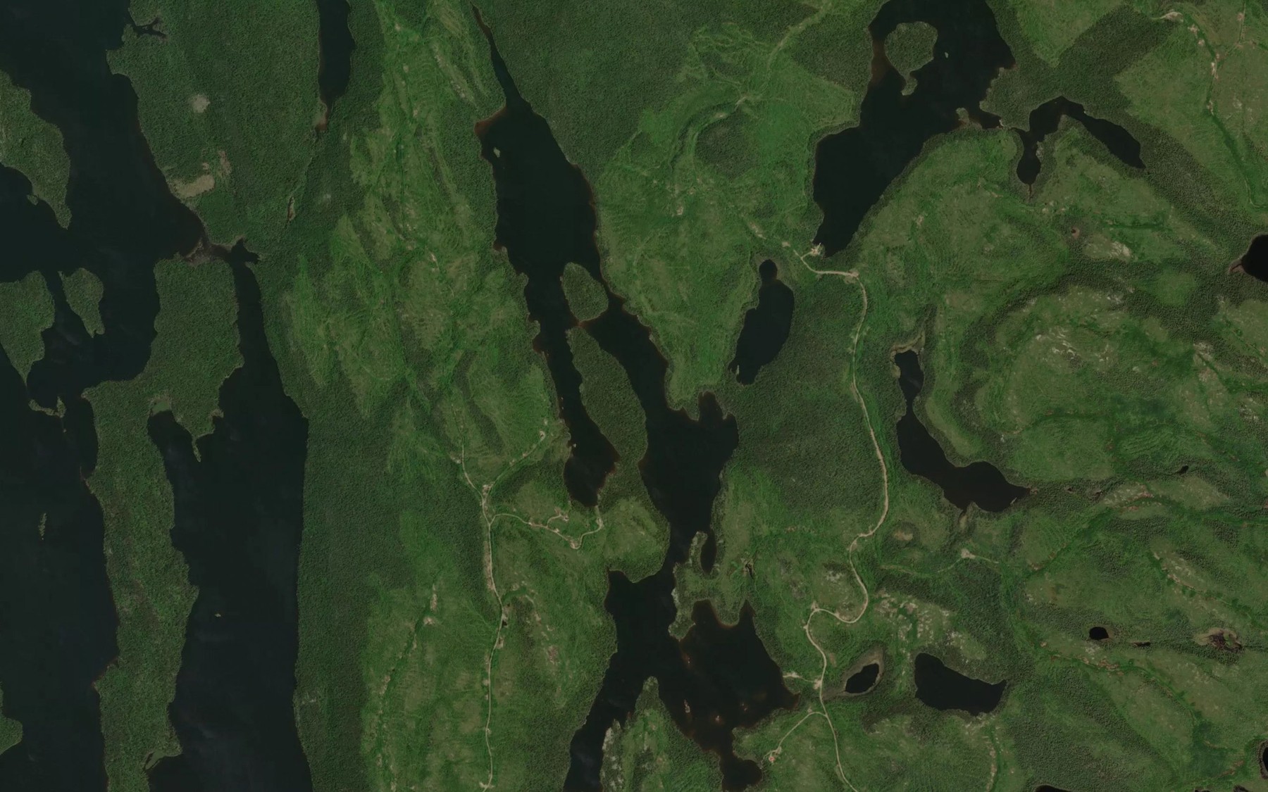 Satellite map of the Lac du Colibri