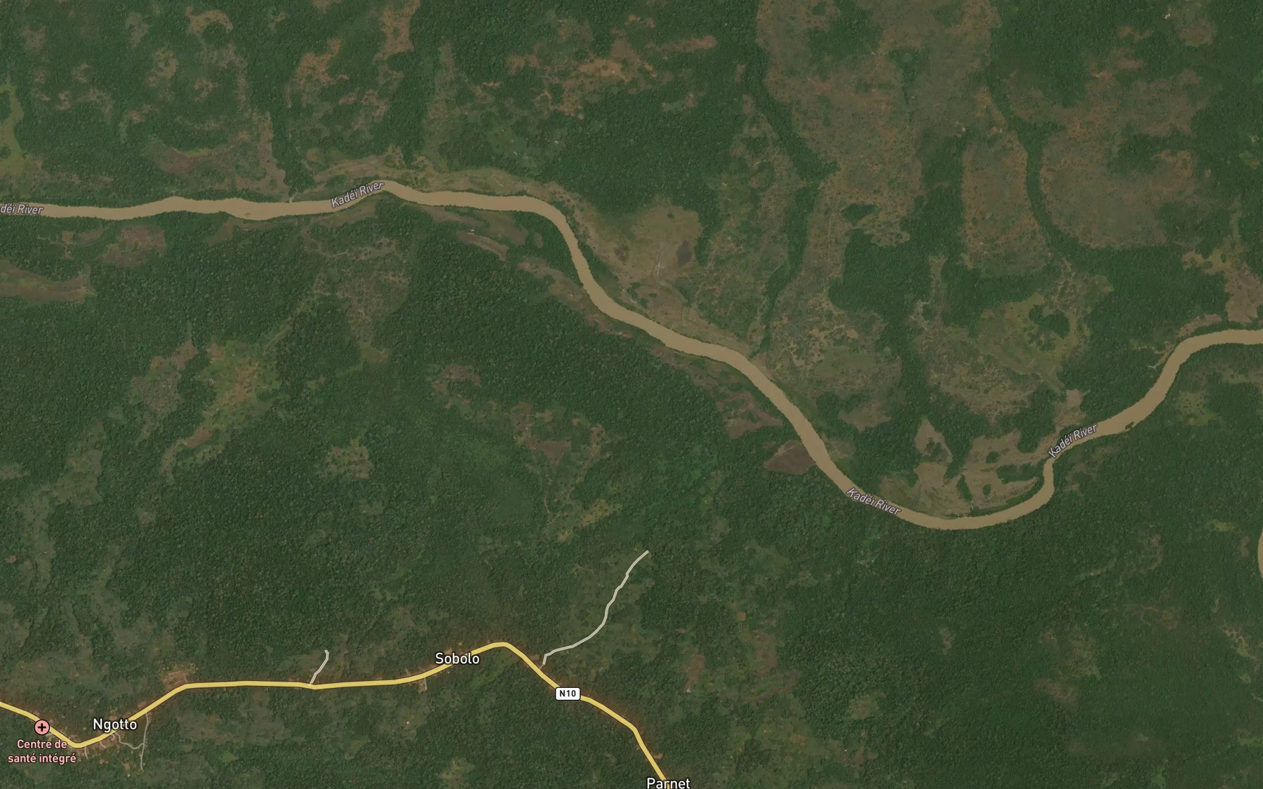 Satellite map of the Beleli