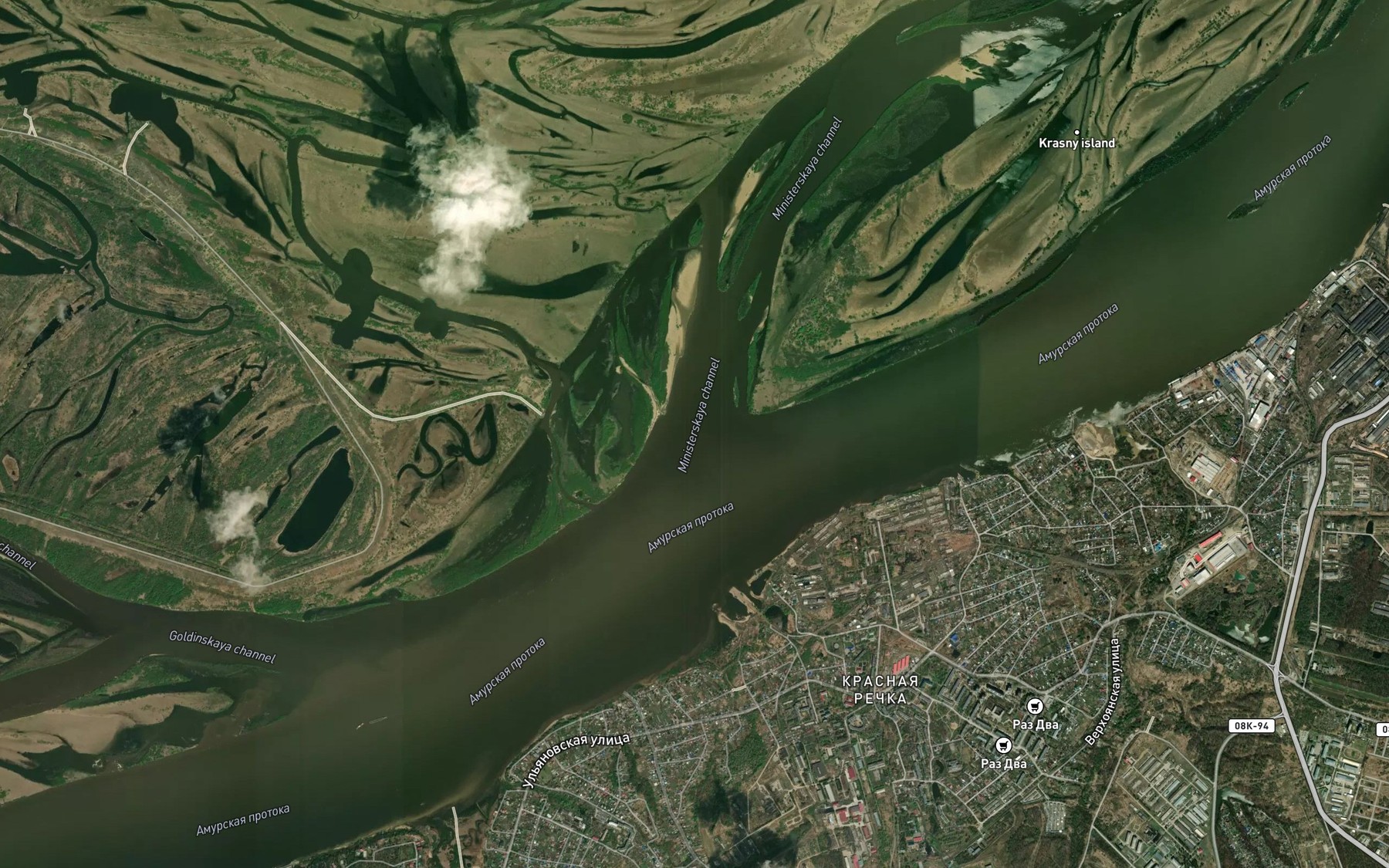 Satellite map of the Protoka Ministerskaya