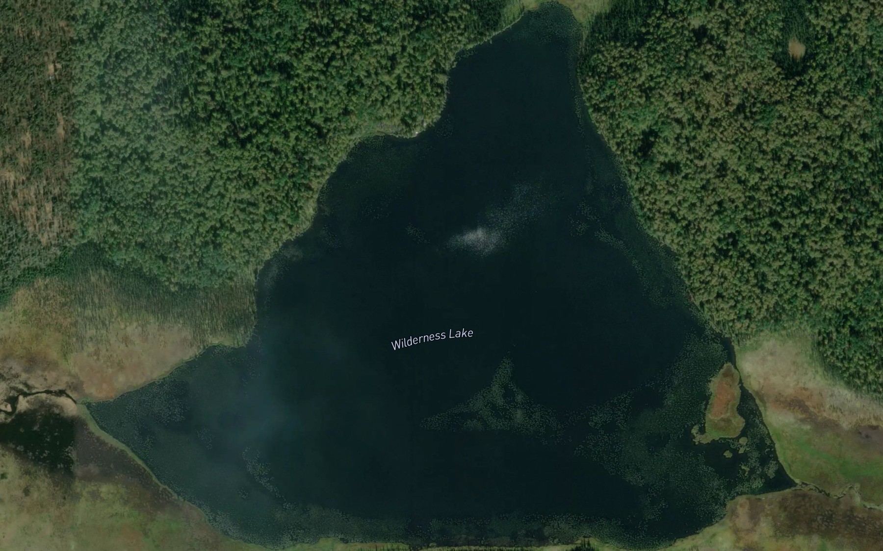 Satellite map of the Wilderness Lake