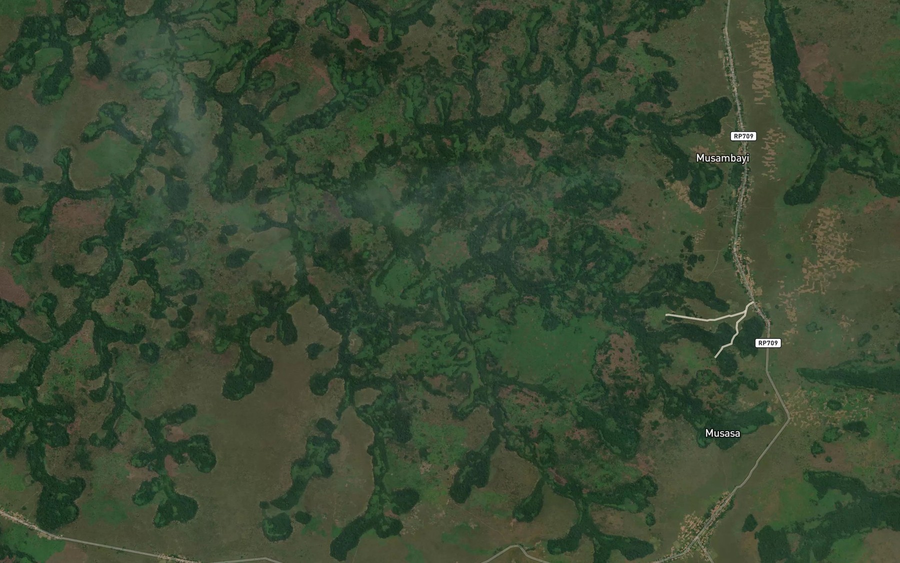 Satellite map of the Mukalu