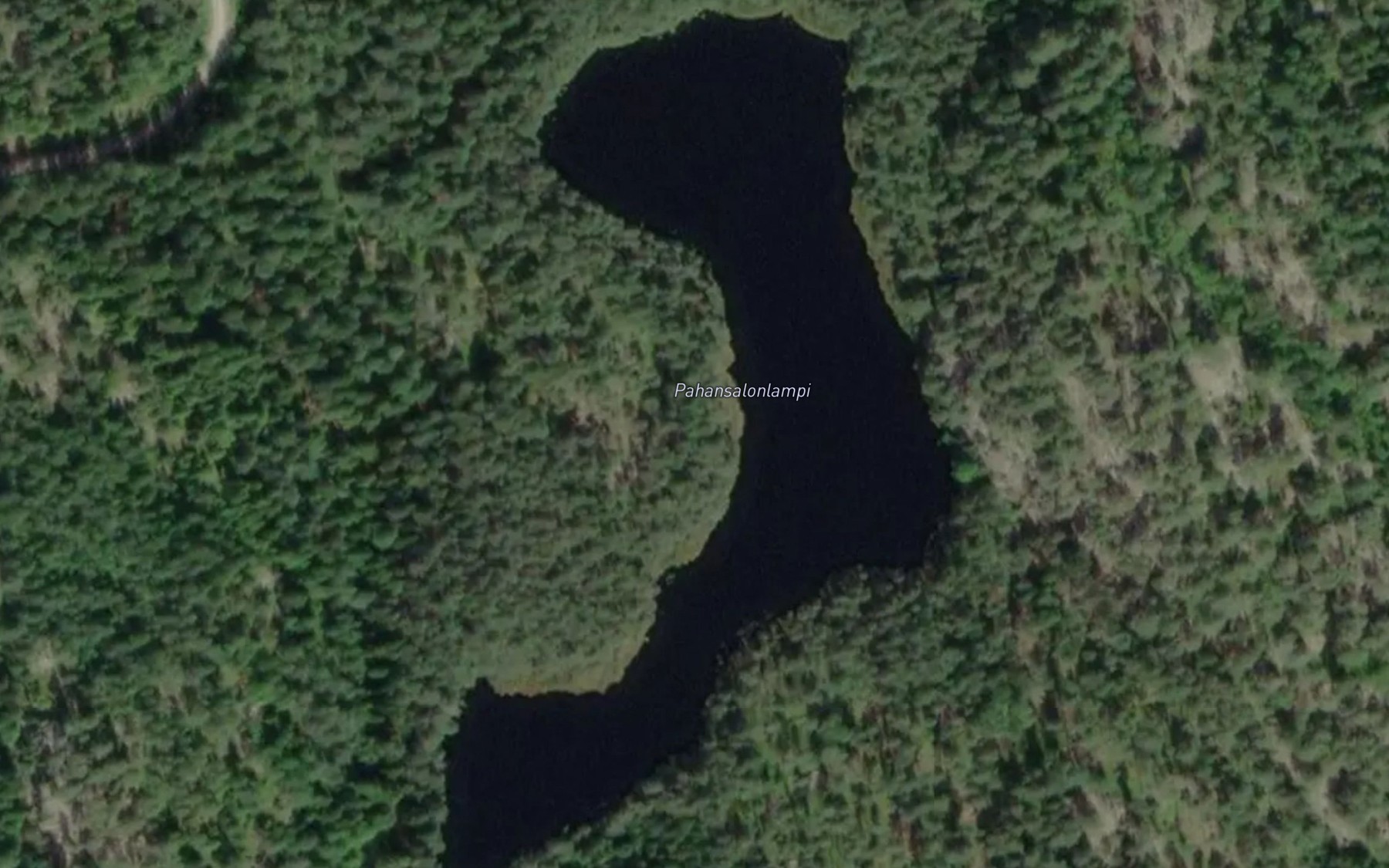 Satellite map of the Pahansalonlampi