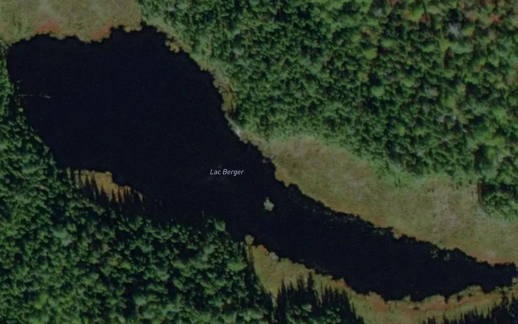 Satellite map of the Lac Berger