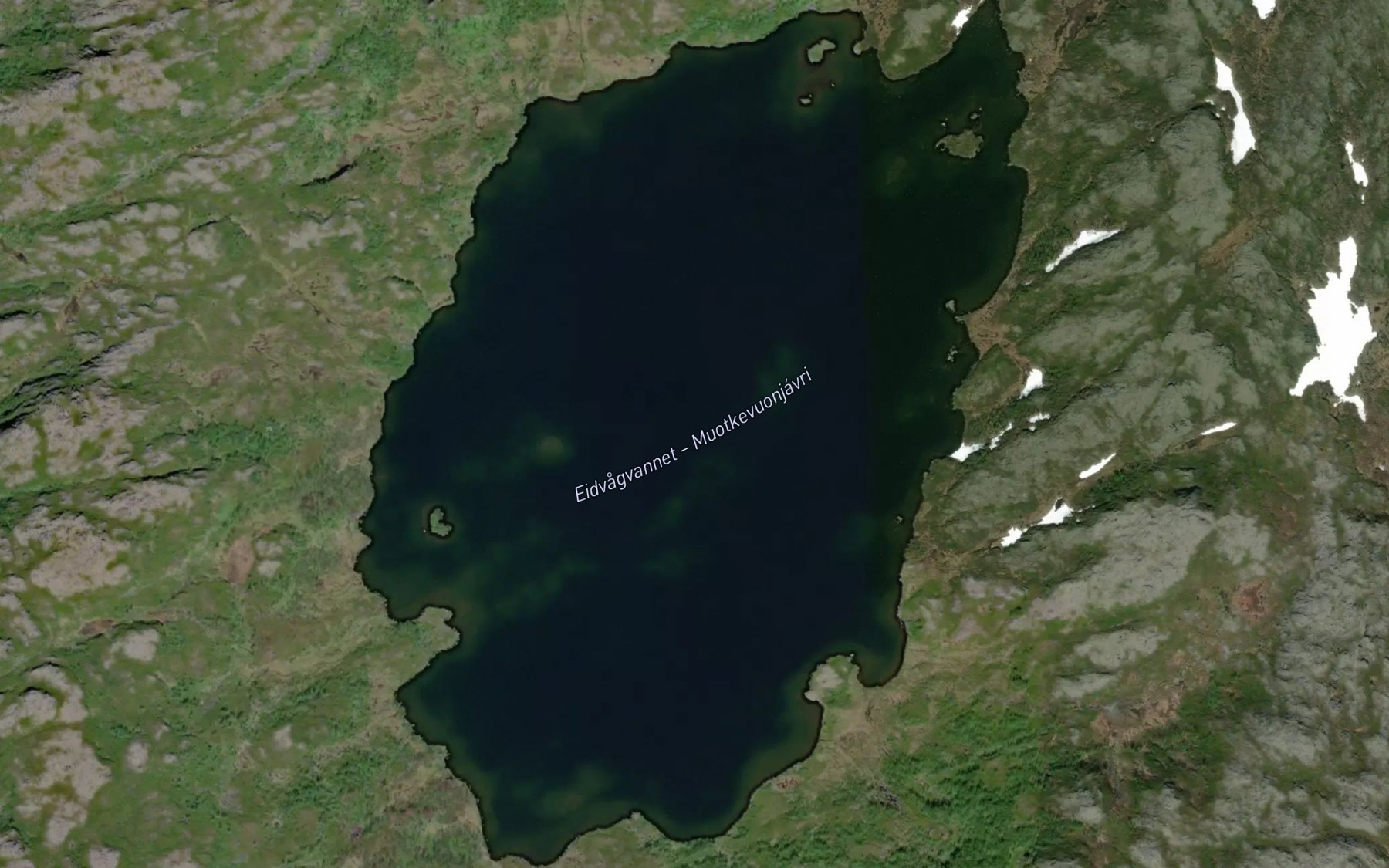 Satellite map of the Eidvagvatnet