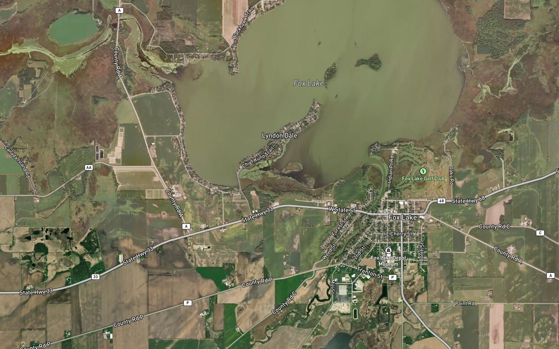 Satellite map of the The Jug