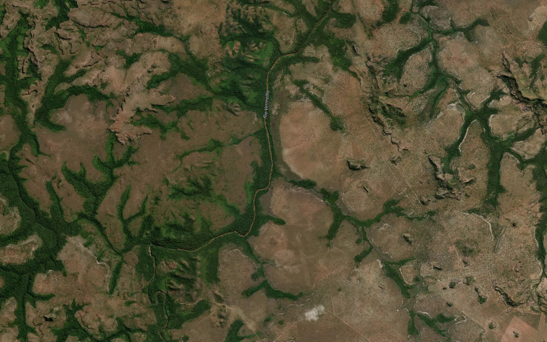 Satellite map of the Corrego Pratinha