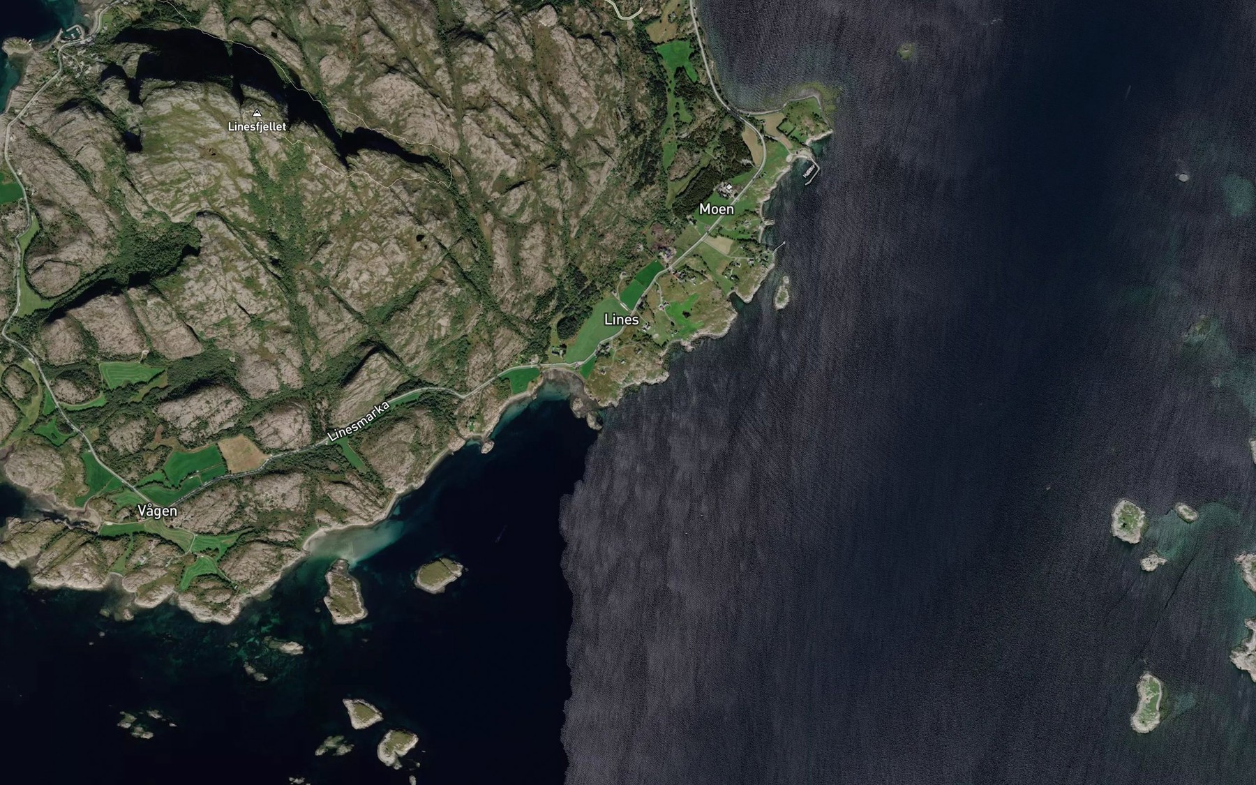 Satellite map of the Bokkavika