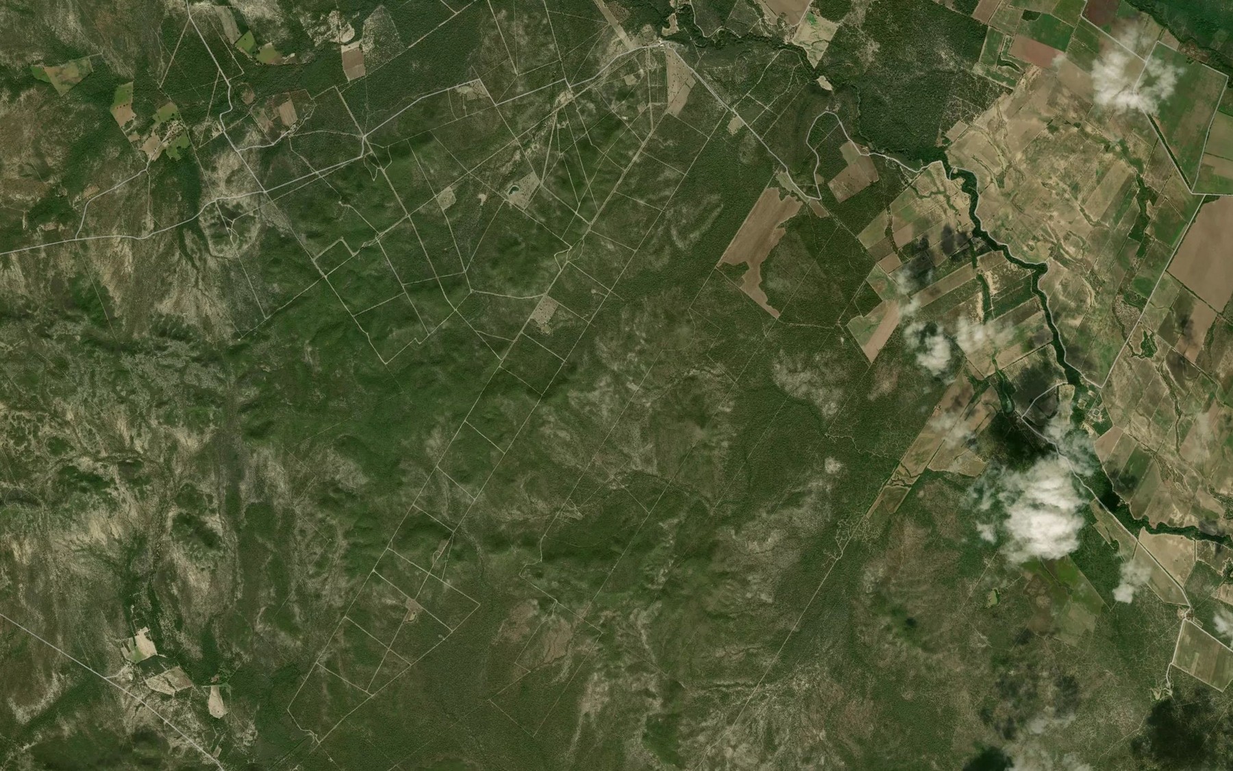 Satellite map of the Rio Blanco