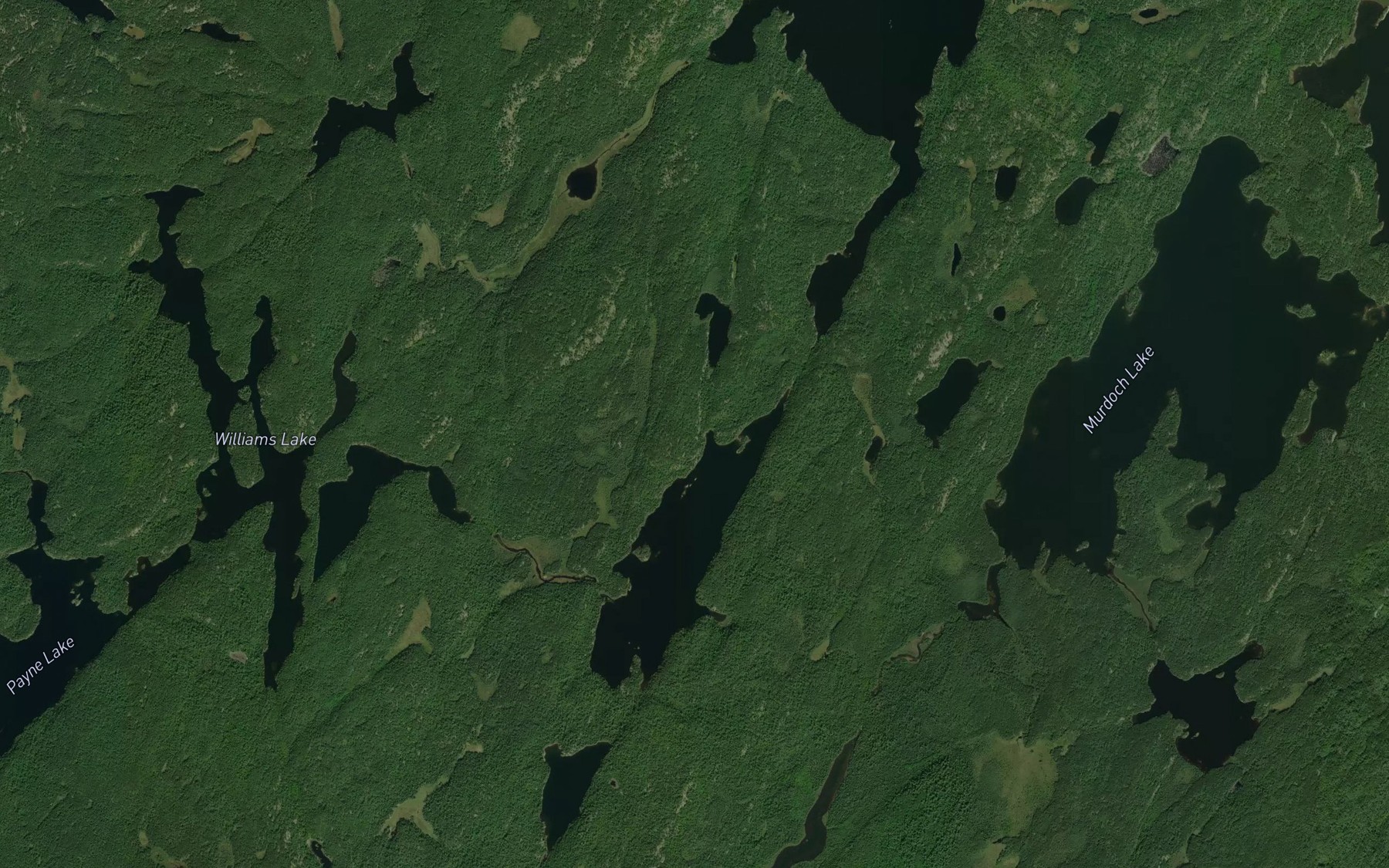 Satellite map of the Agnes River West Channel