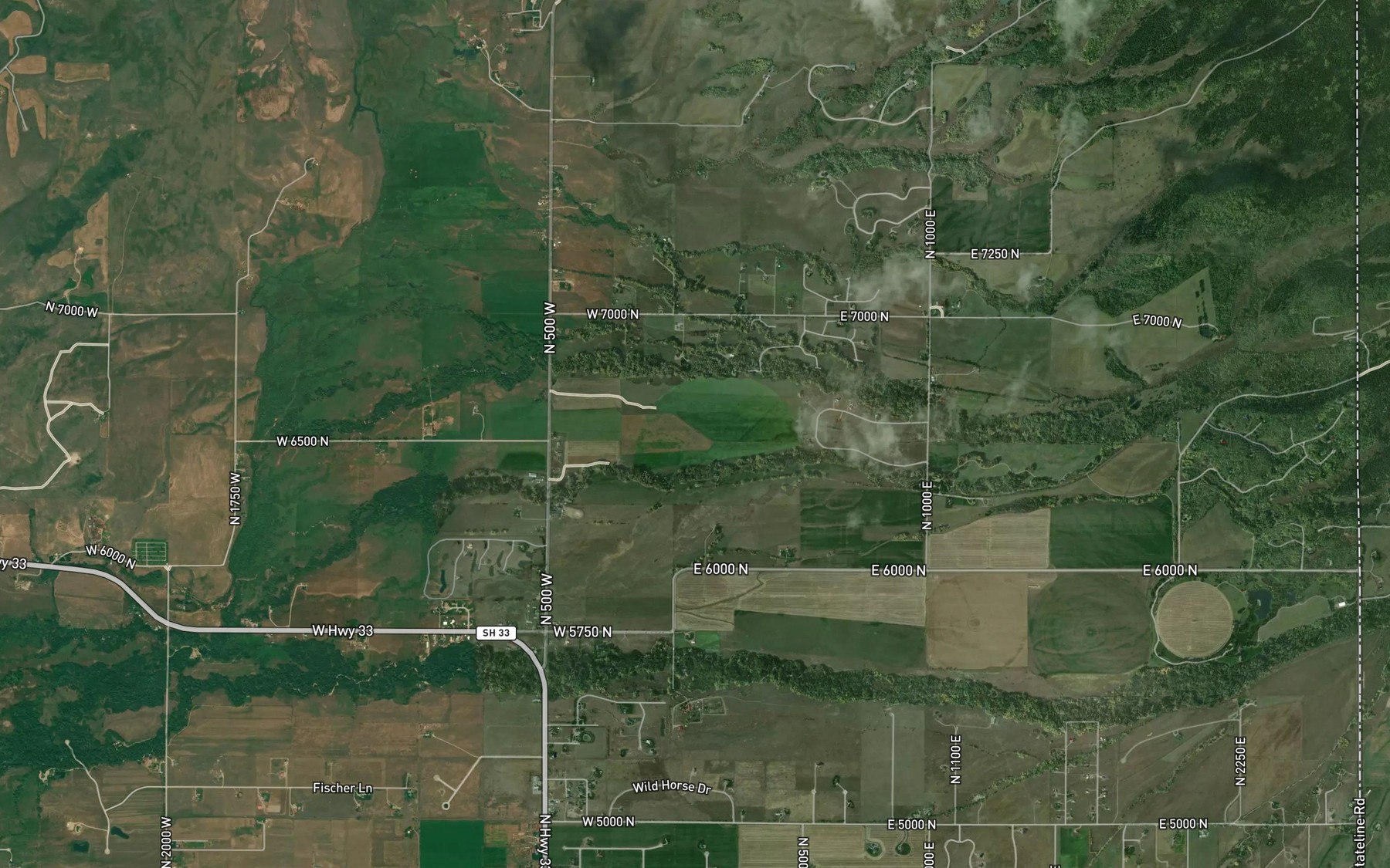 Satellite map of the Center Canal
