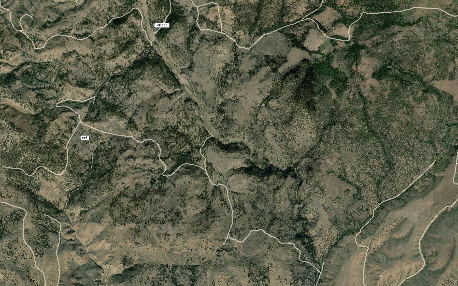 Satellite map of the Jordan Creek