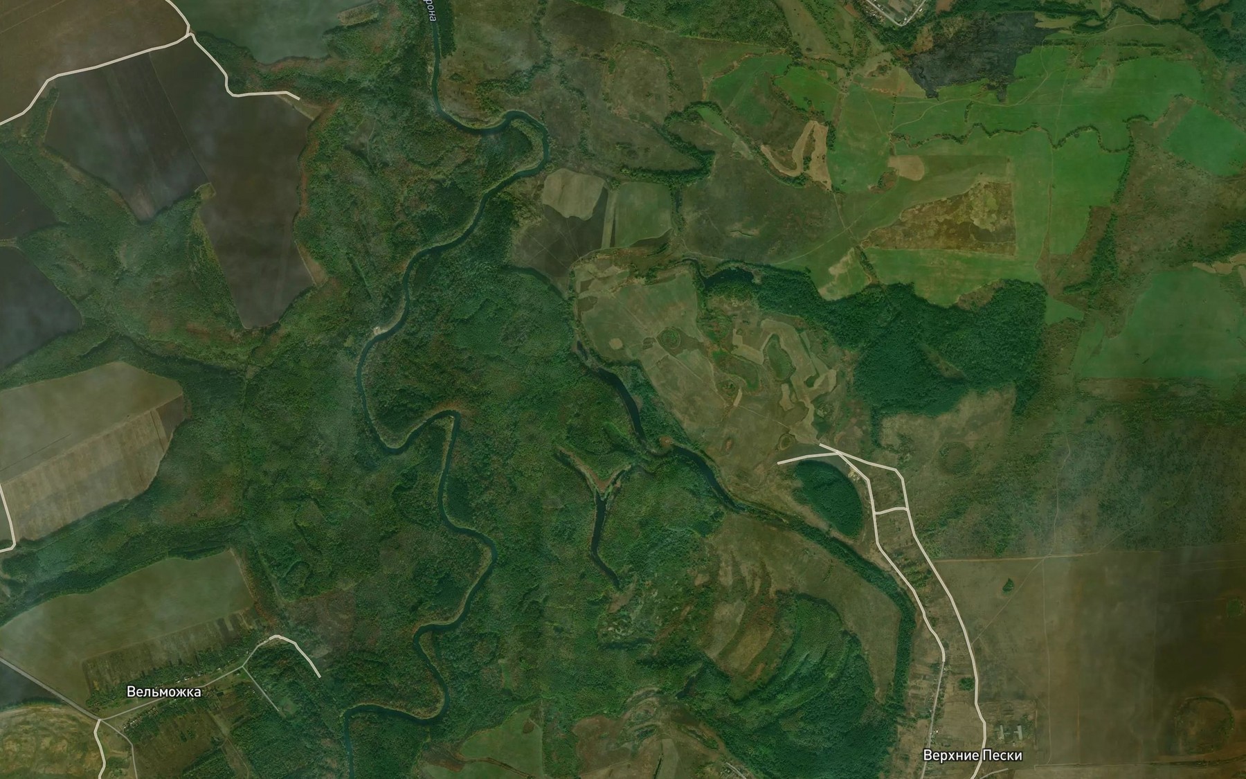 Satellite map of the Ozero Rubezhnoye