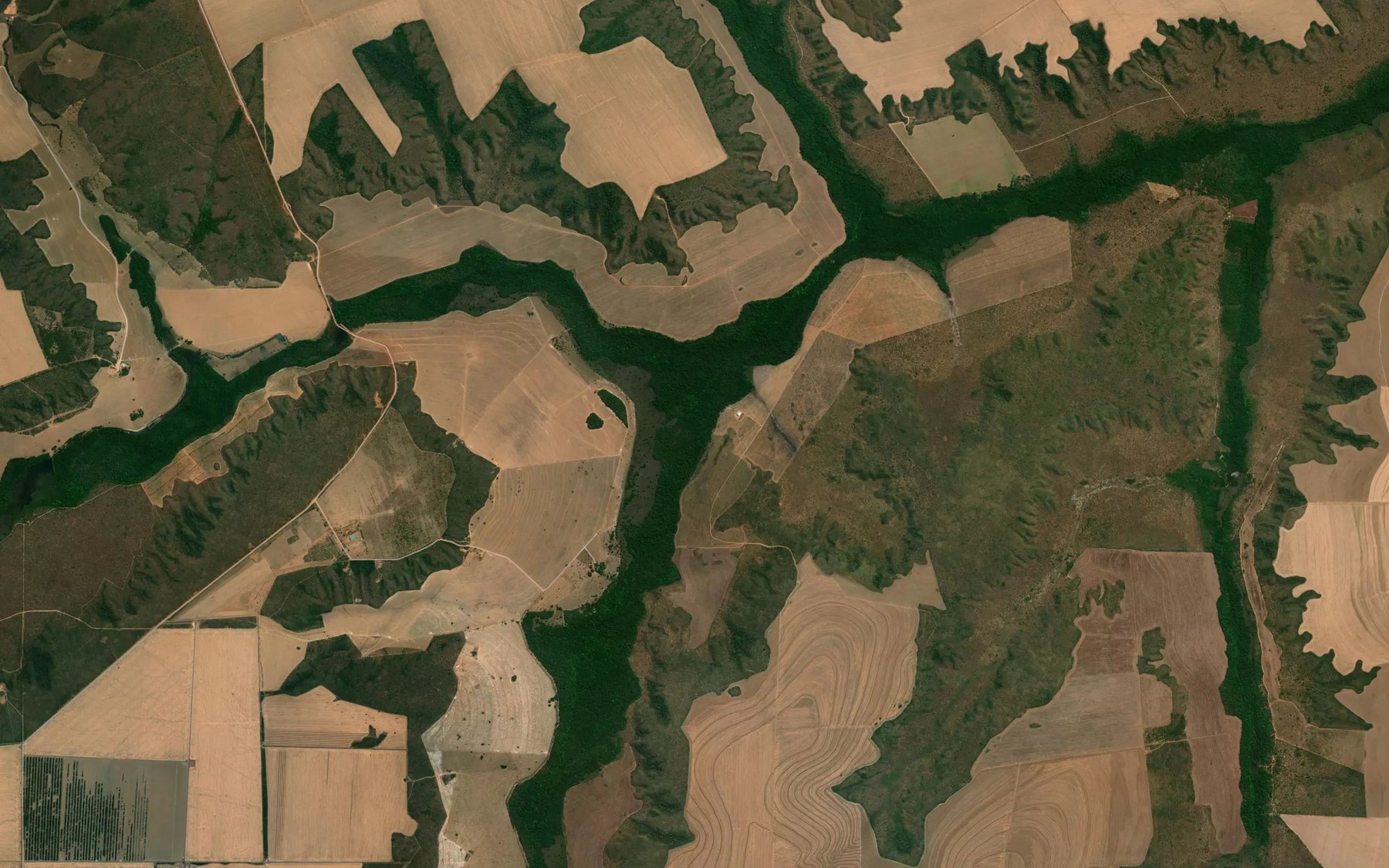 Satellite map of the Ribeirao do Chinelo