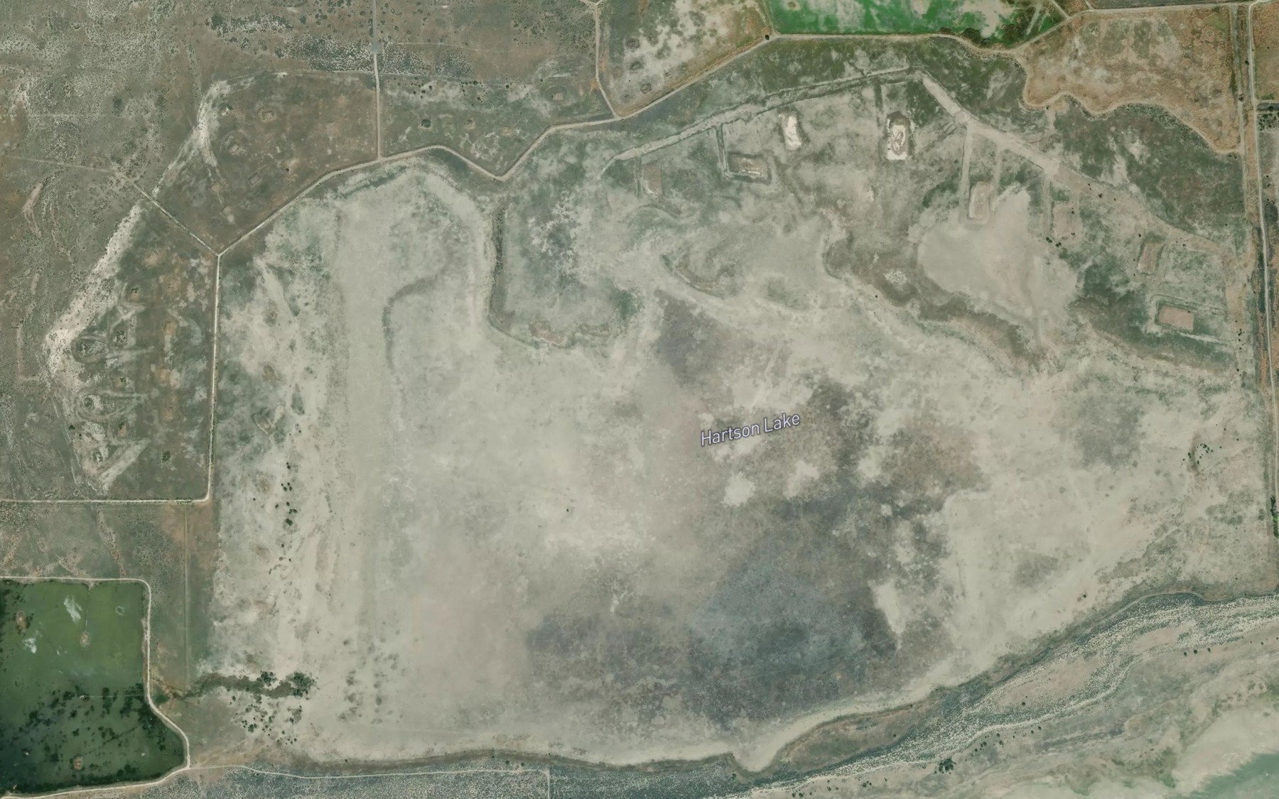 Satellite map of the Hartson Lake