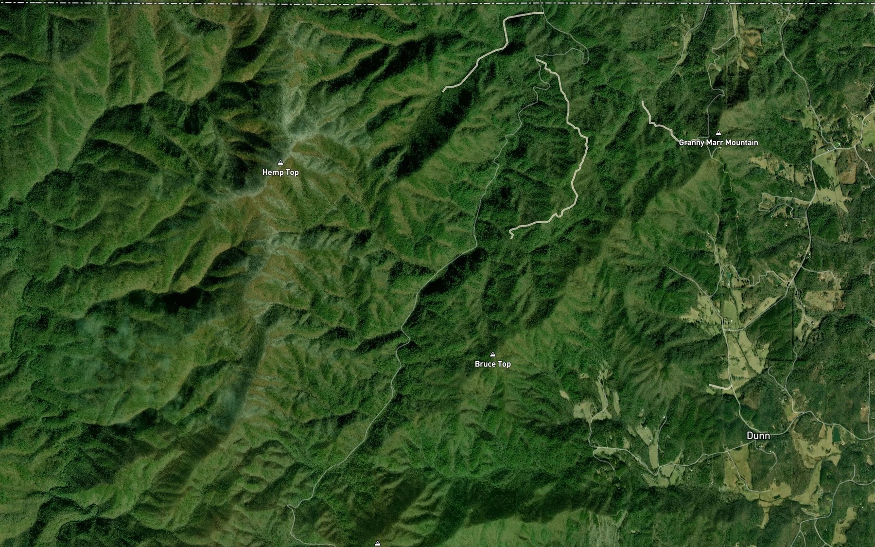 Satellite map of the Walnut Creek