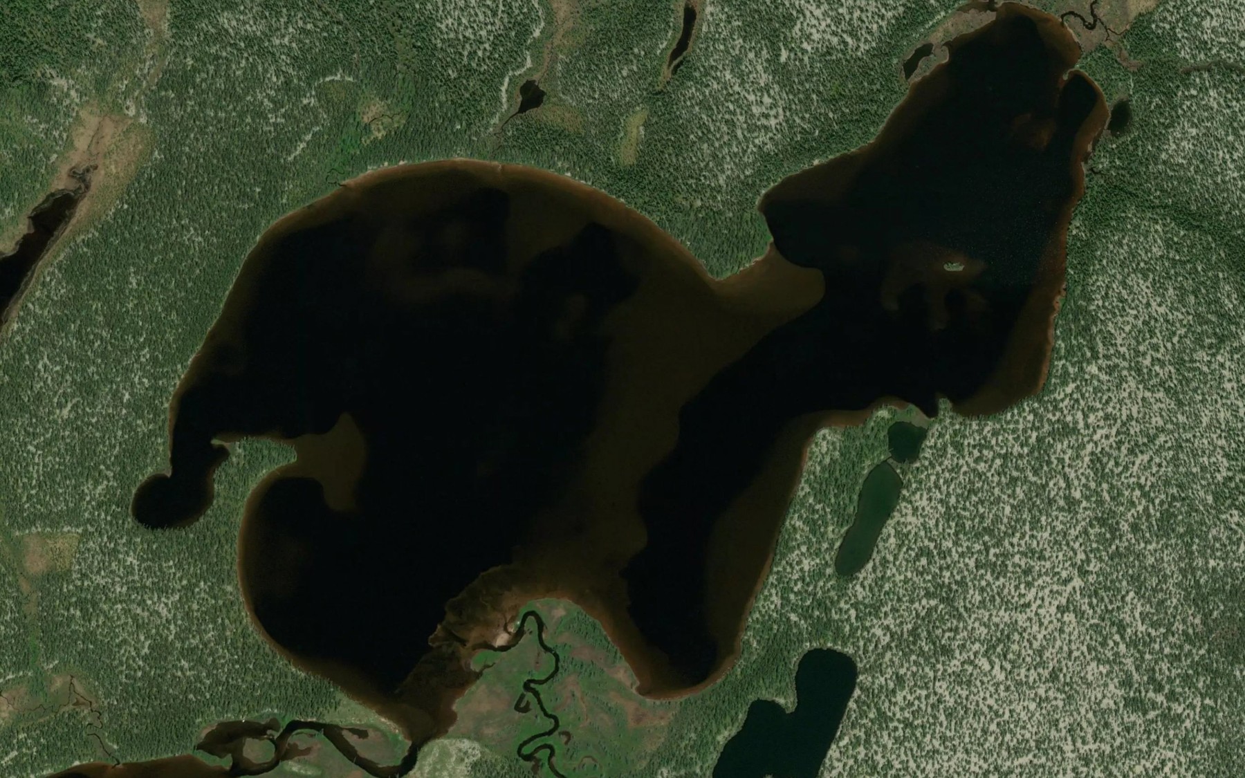 Satellite map of the Lac Kaauushichikaatakamau
