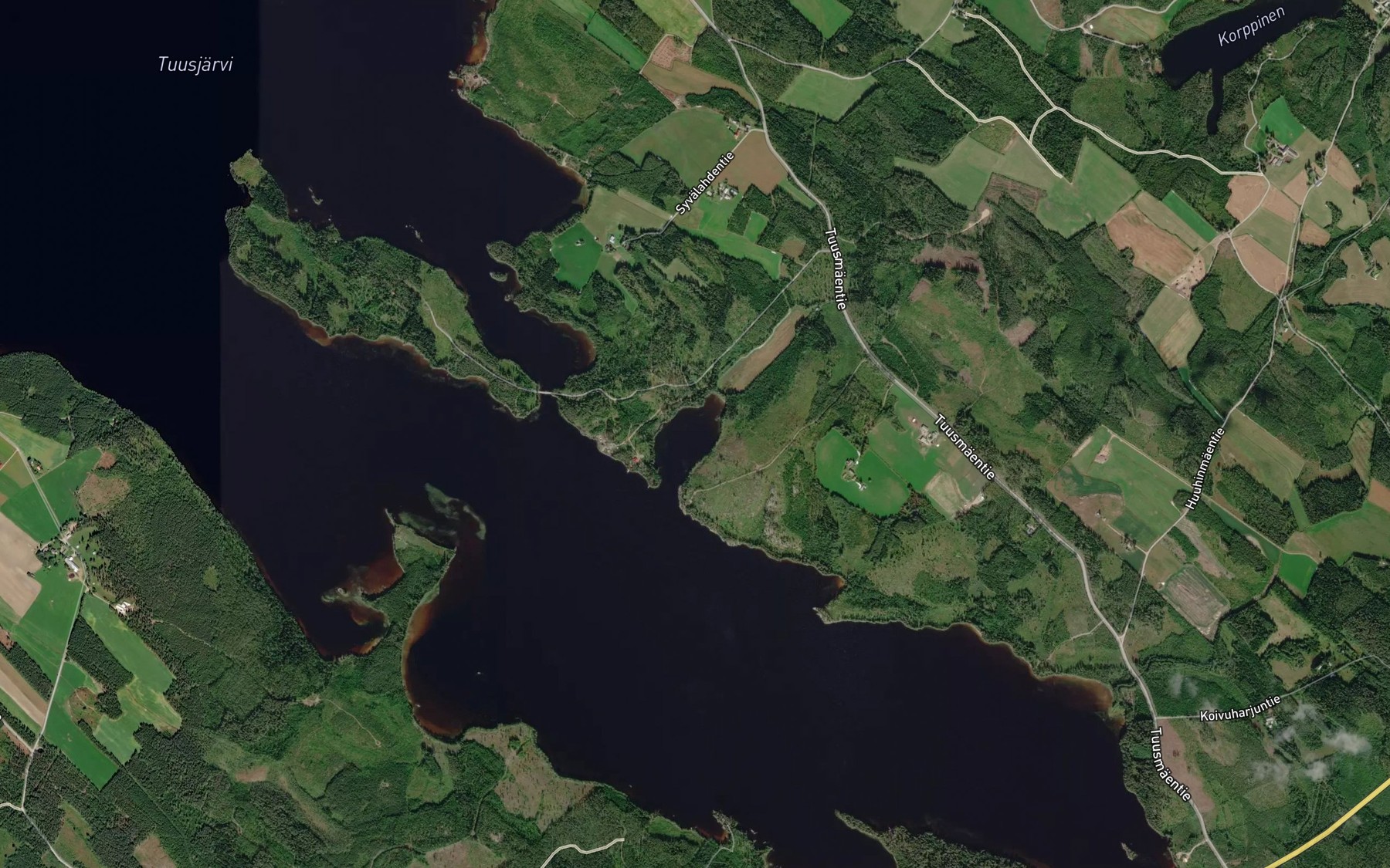 Satellite map of the Syvalahti