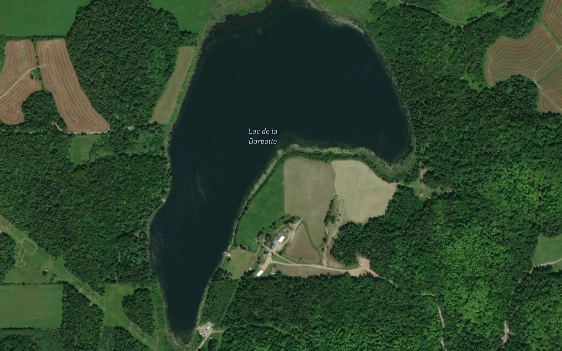 Satellite map of the Lac de la Barbotte