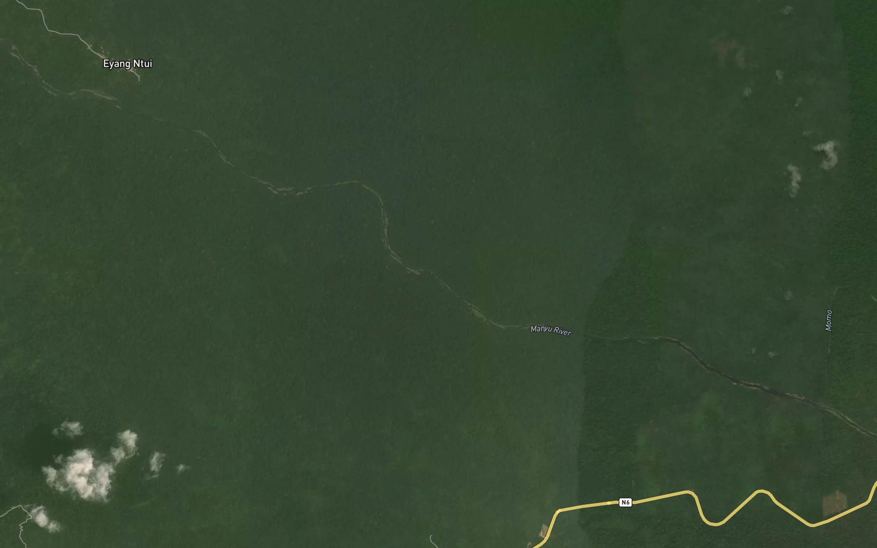 Satellite map of the Ngueme