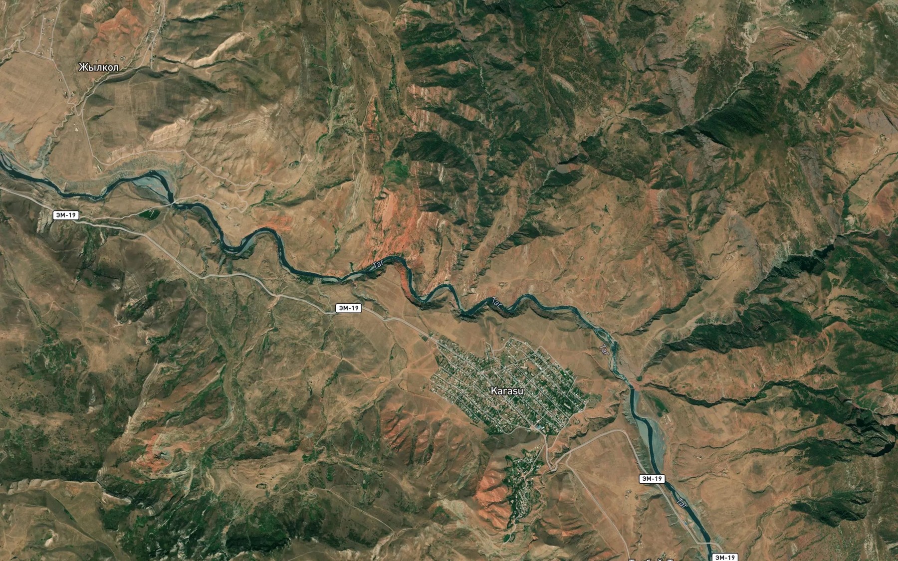 Satellite map of the Chalma