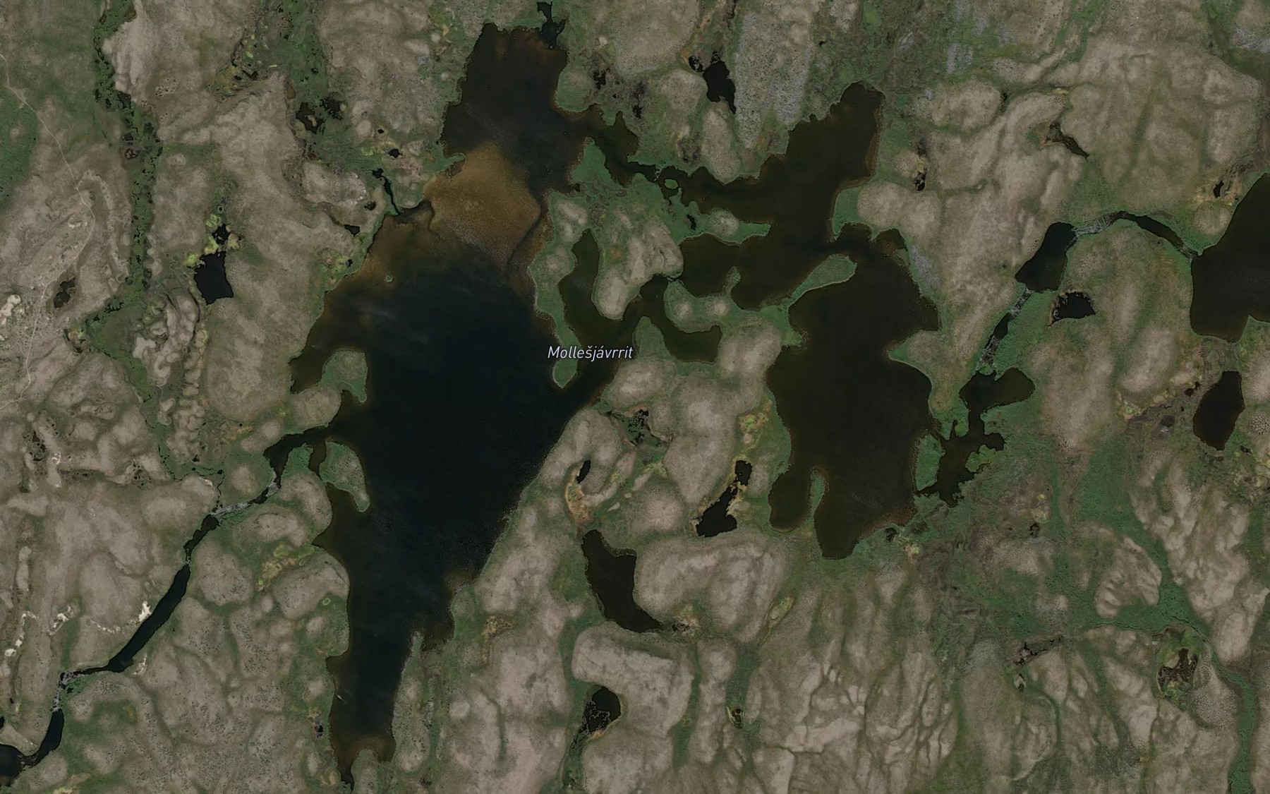 Satellite map of the Mollesjavrrit
