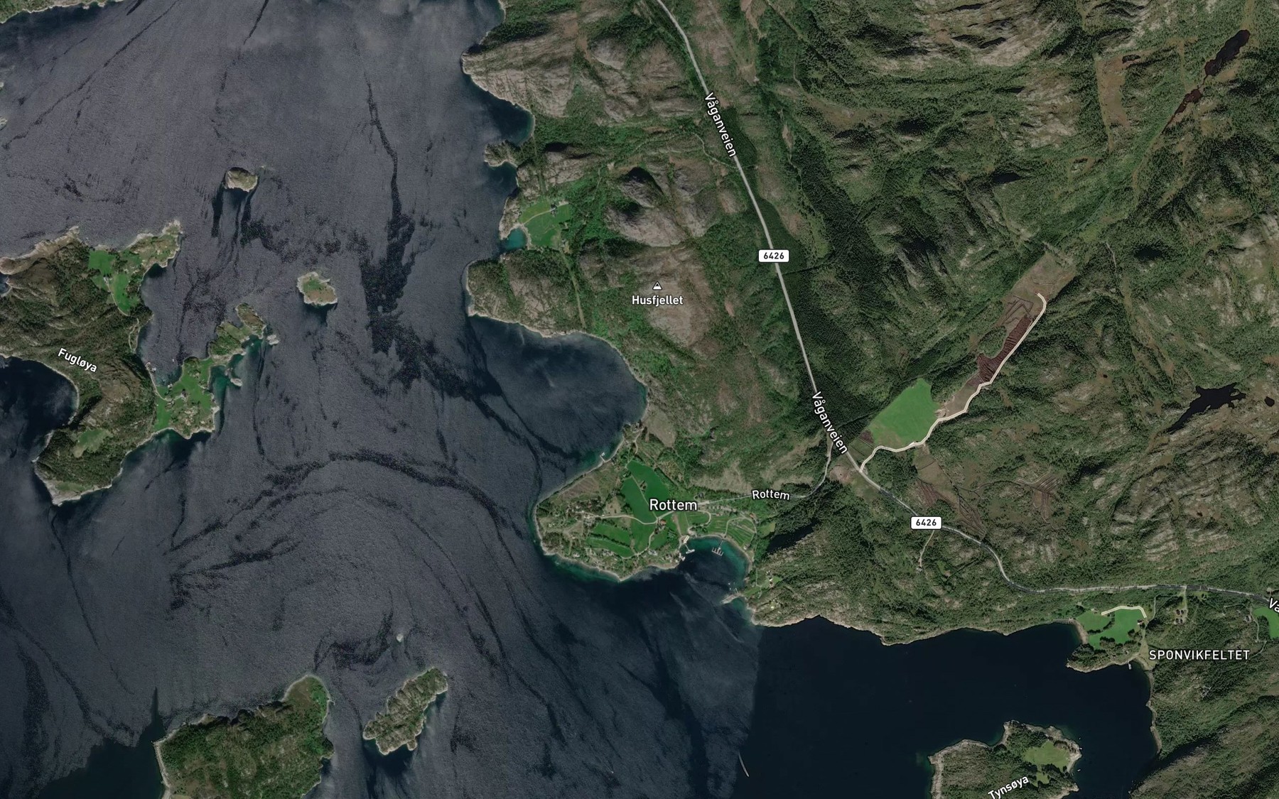 Satellite map of the Yttervagen