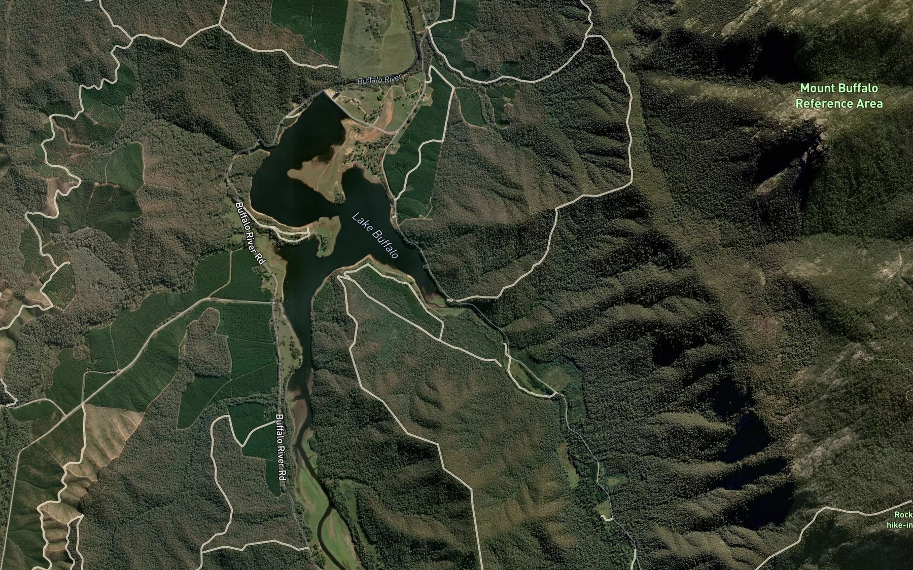 Satellite map of the Yarrarabulla Creek