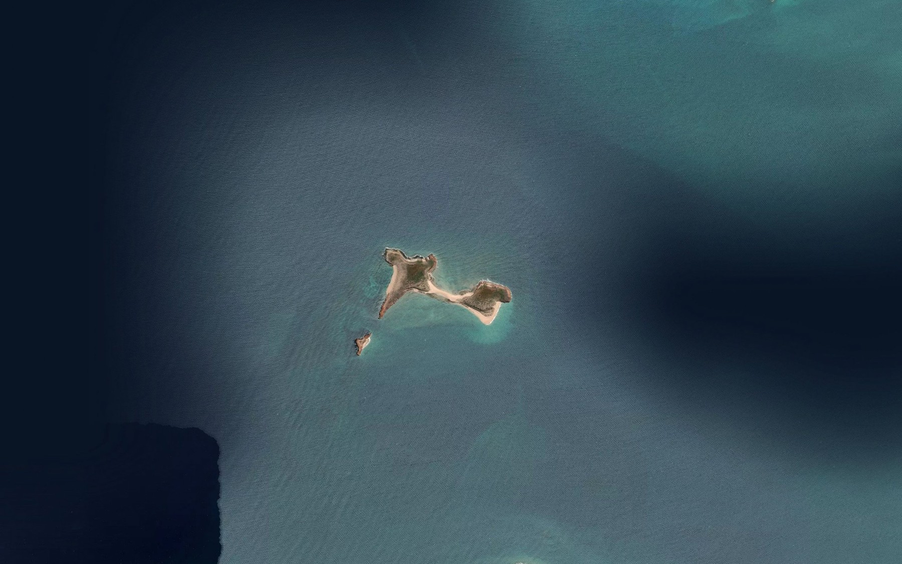 Satellite map of the Rosette Bay