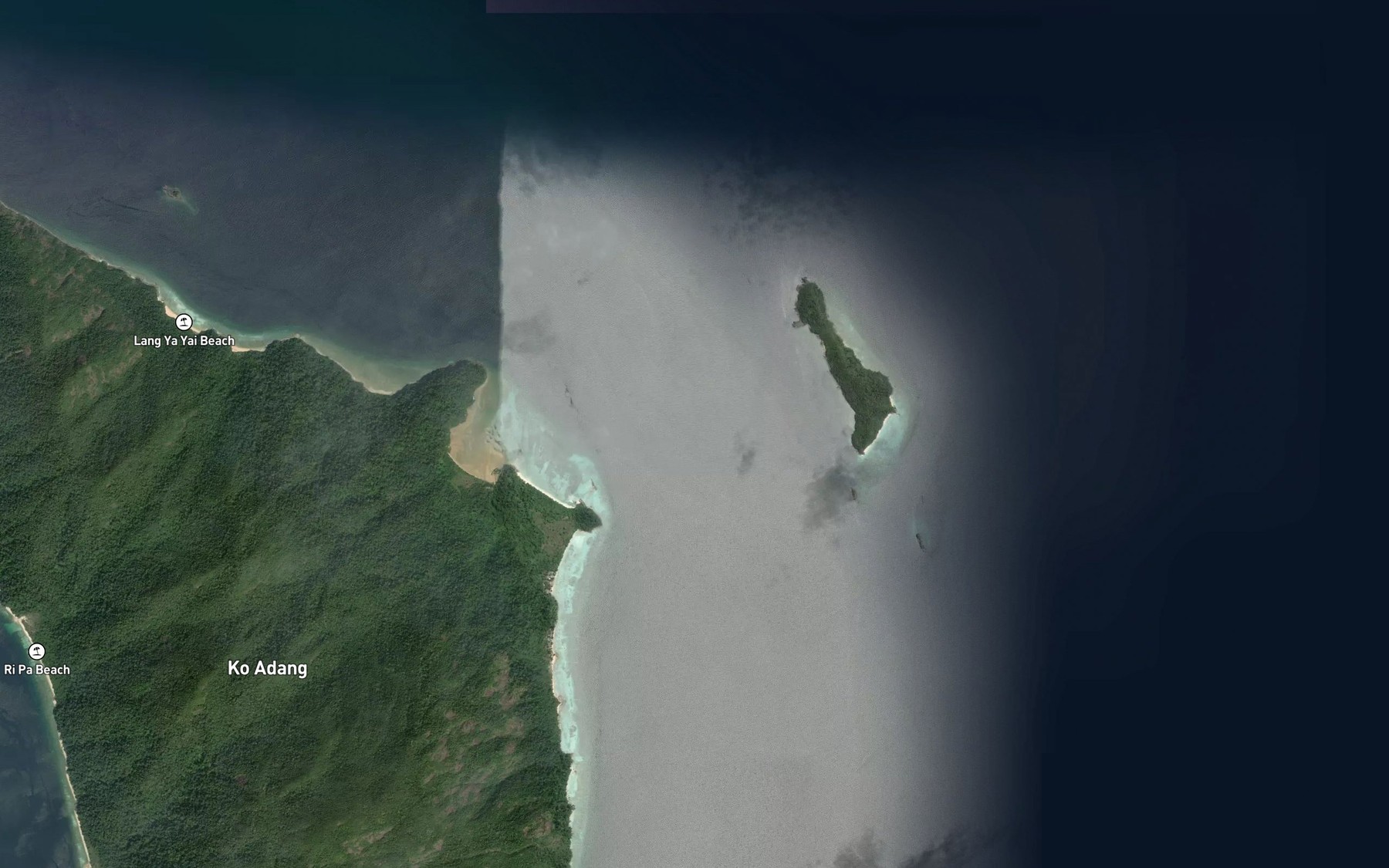 Satellite map of the Ao Talo Lae Lae