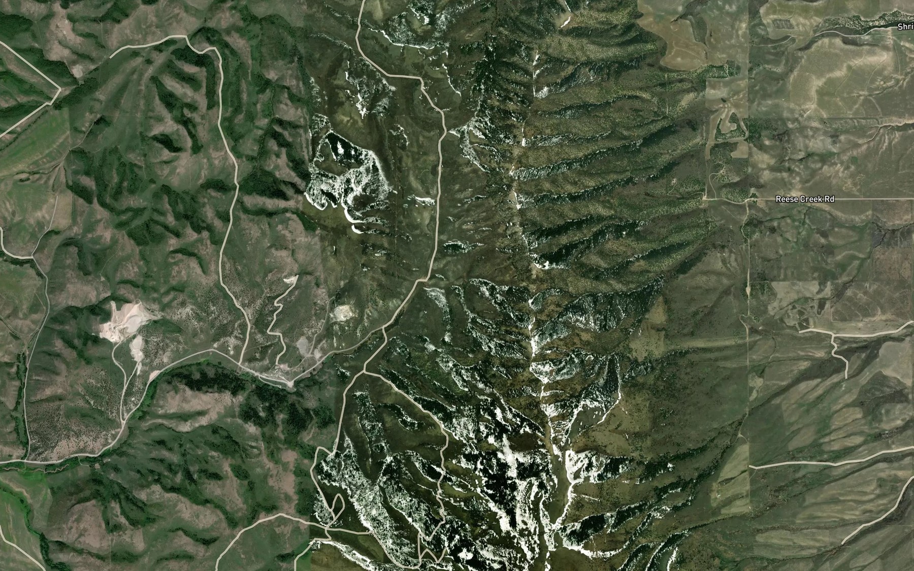 Satellite map of the Wursten Spring