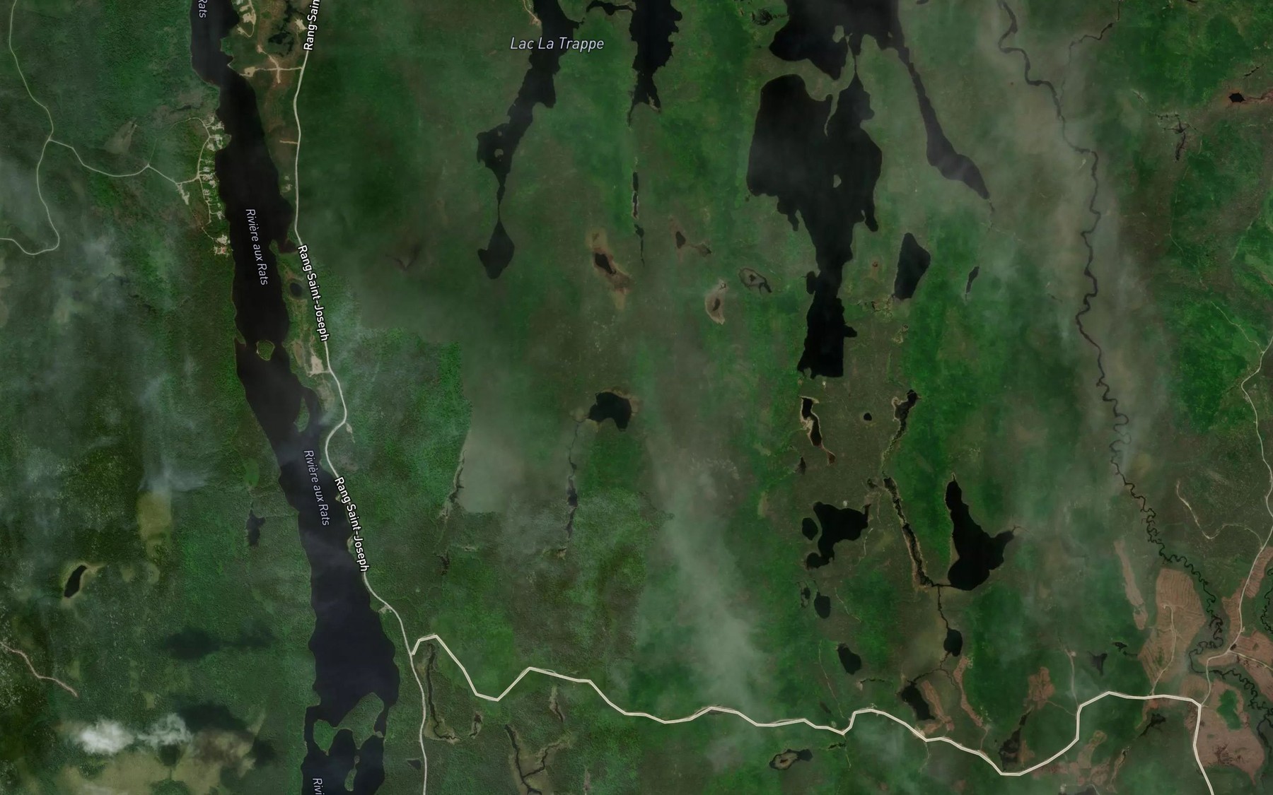 Satellite map of the Lac Ashtashun