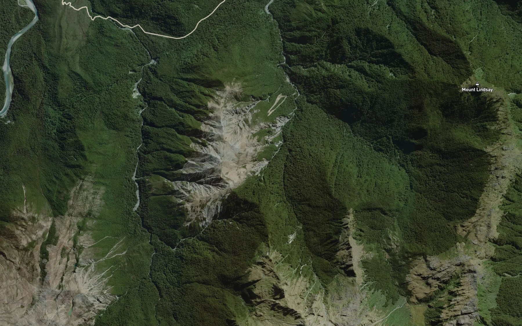 Satellite map of the Ida Falls
