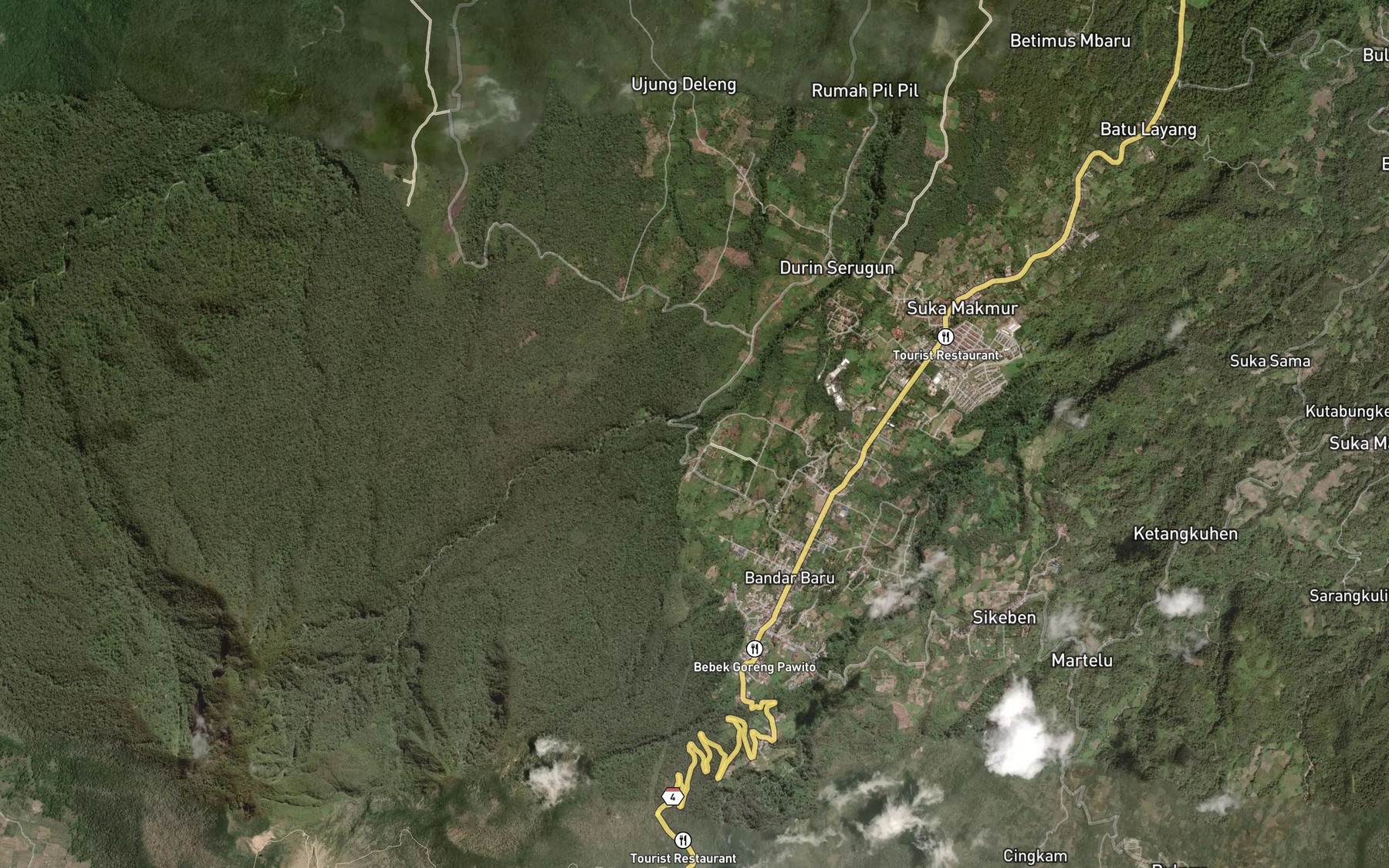 Satellite map of the Lau Sirembadua