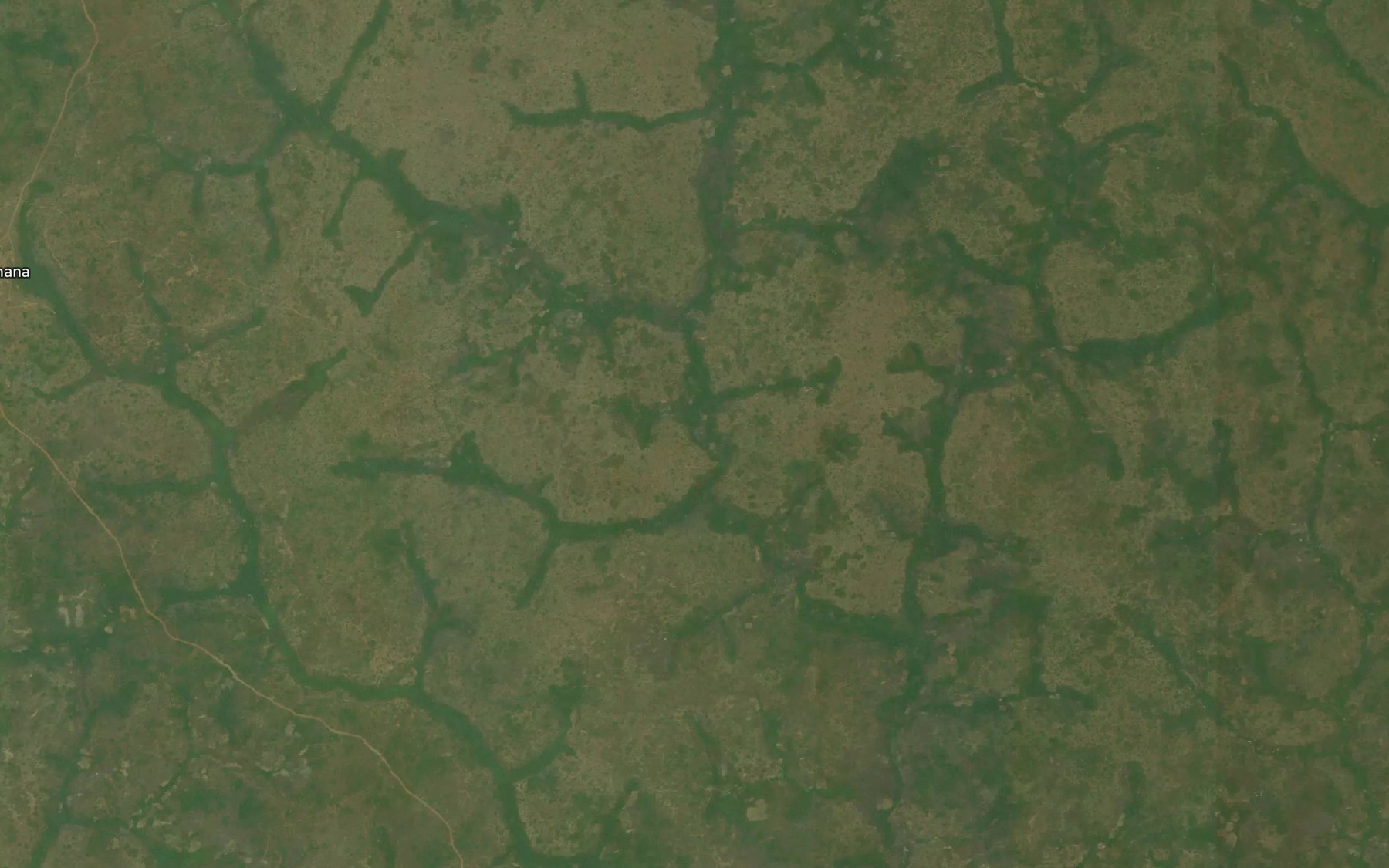 Satellite map of the Mandou