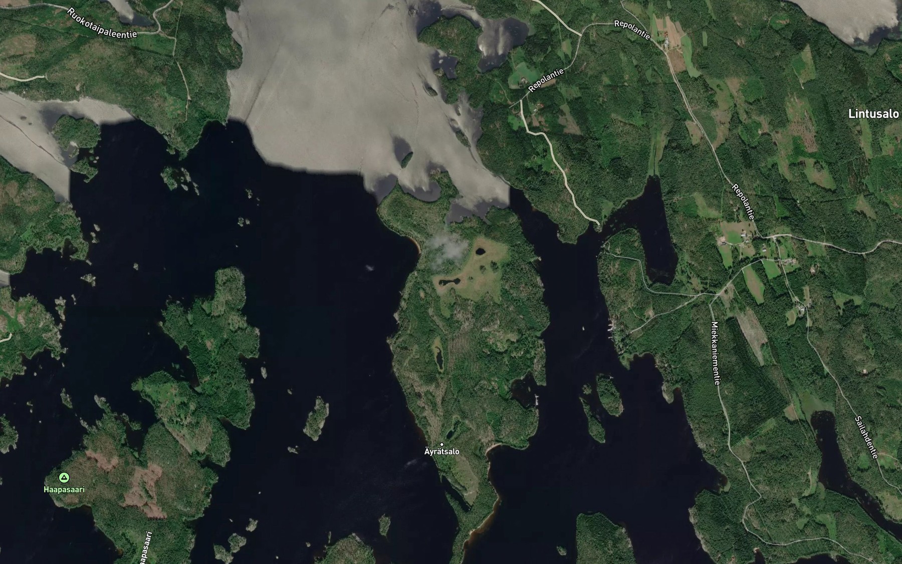 Satellite map of the Kuikonlampi