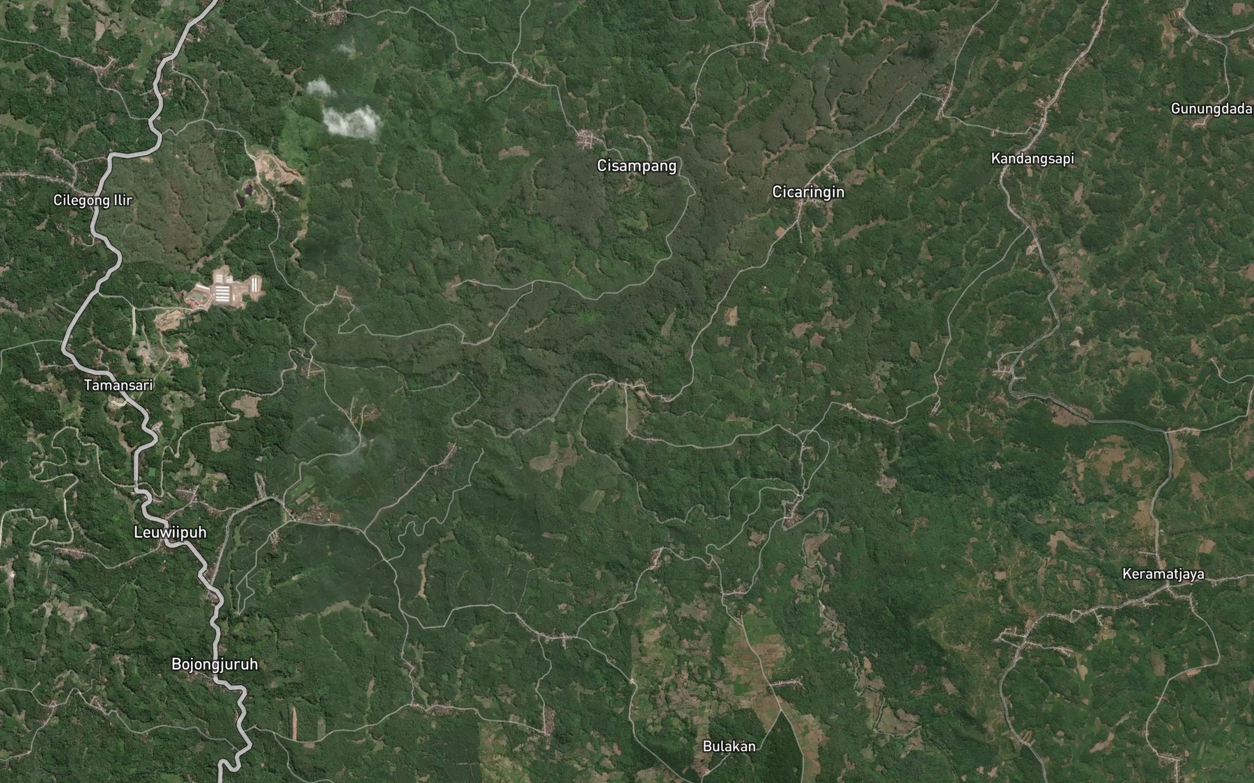 Satellite map of the Ci Injuk