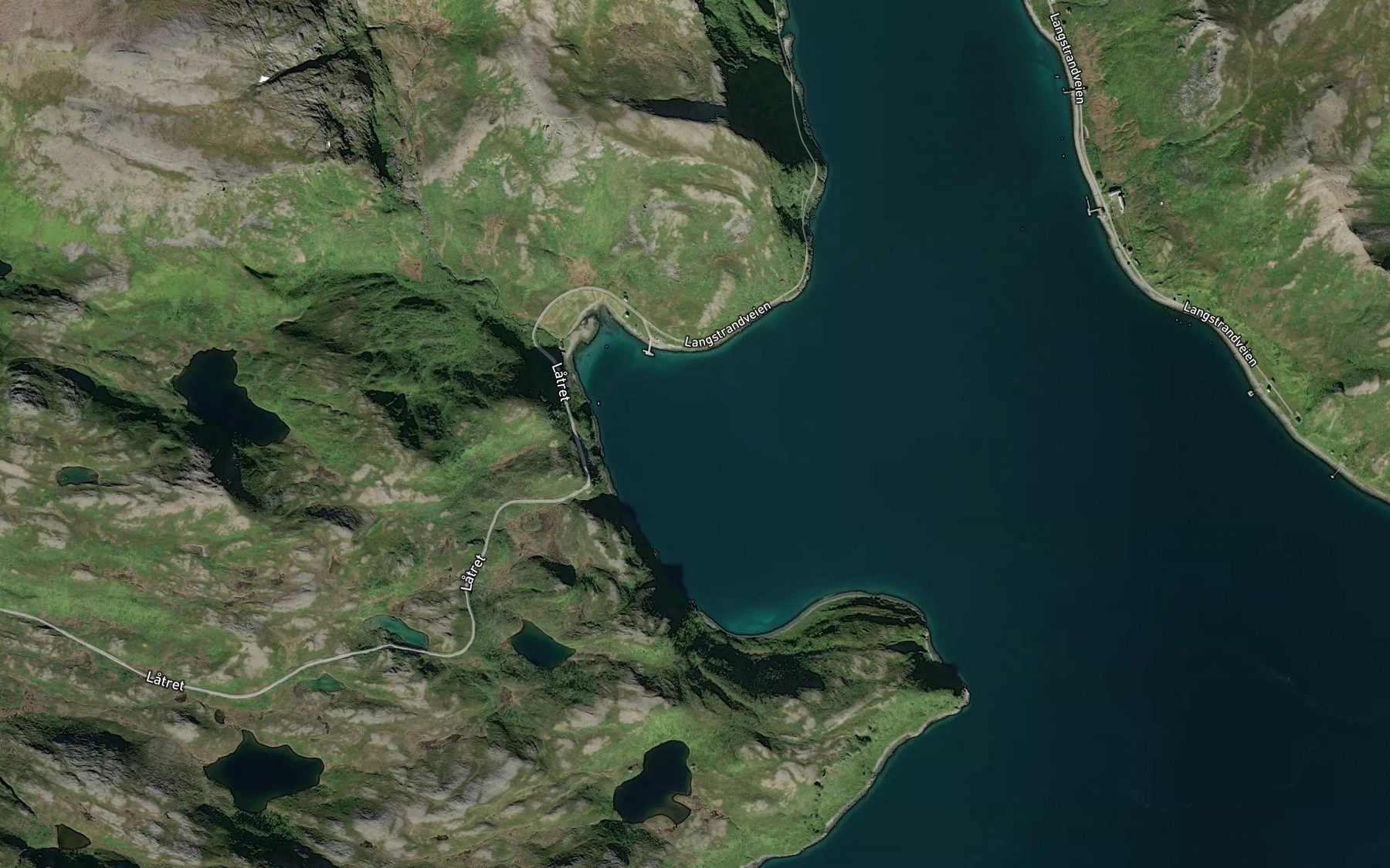 Satellite map of the Latrebukta